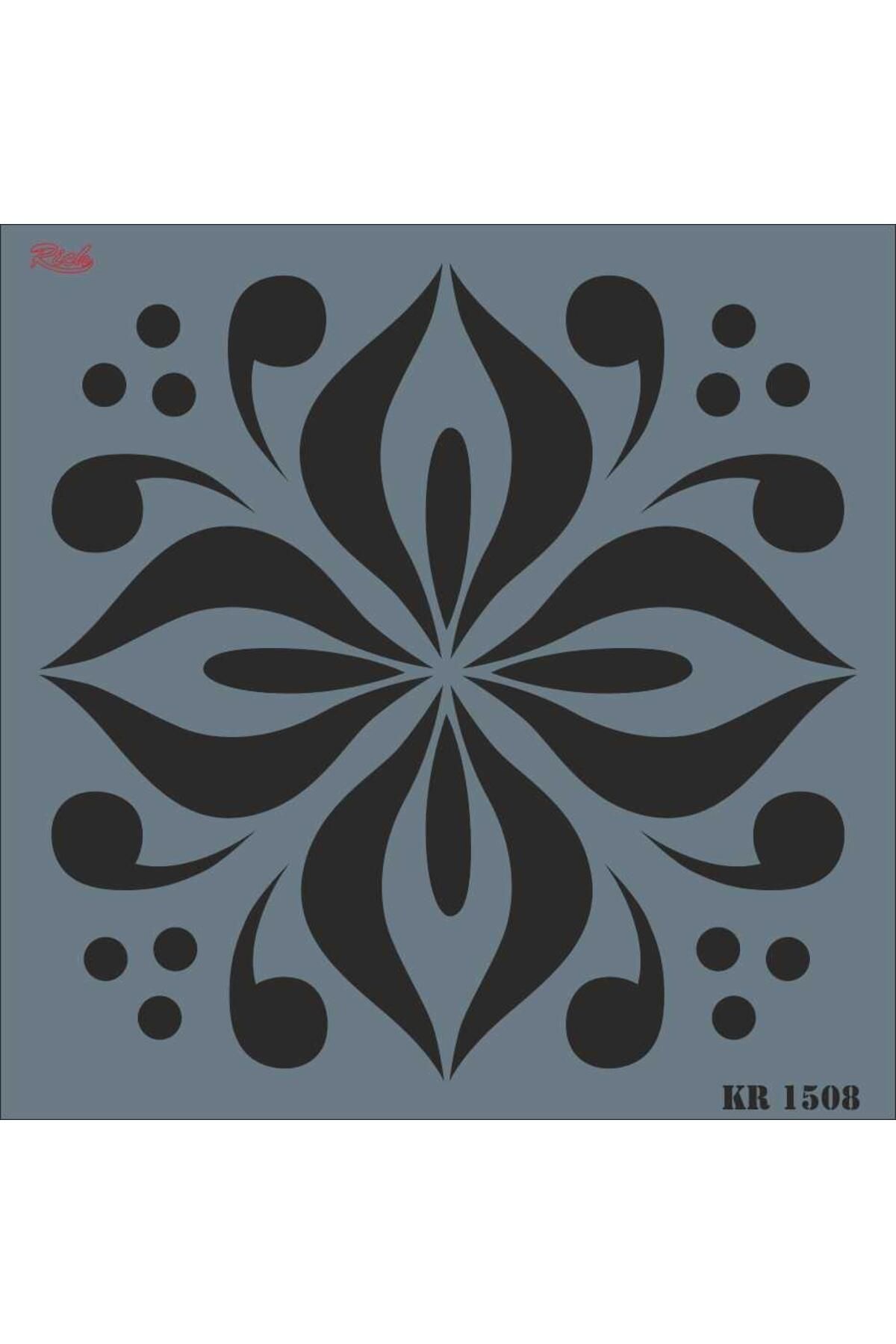 Angoravi Rich KR 1508 Fayans Stencil 30X30 cm
