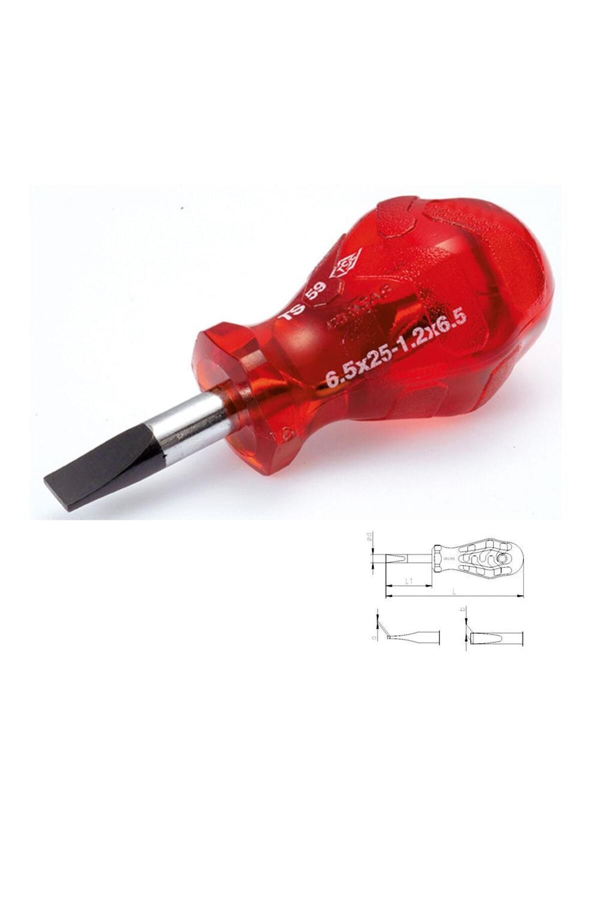 NLB TİCARET İzeltaş 4110 Kraft Topaç Düz Tornavida 6,5X40
