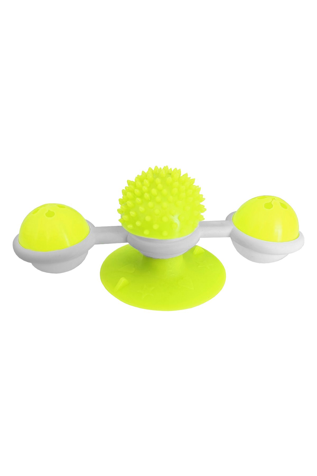 BilfolD Vantuzlu Fırıldak Toplu Dönen Kedi Oyuncağı 8 cm-18 cm Sarı