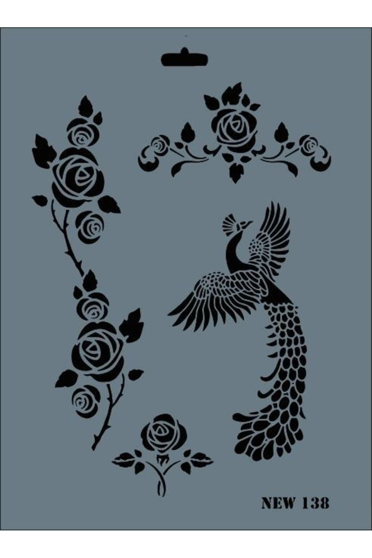 Angoravi Rich New Seri N-138 Stencil 35x25 cm