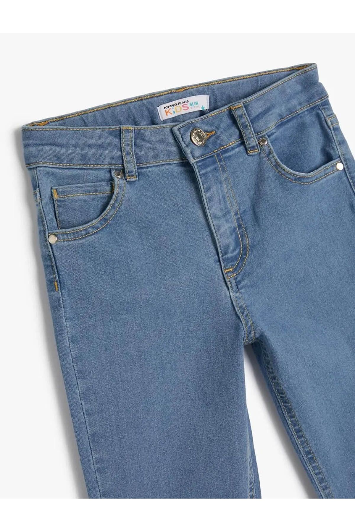 شلوار جین آبی پسرانه و بچگانه BOY JEAN نیلی 4SKB40034TDD Koton