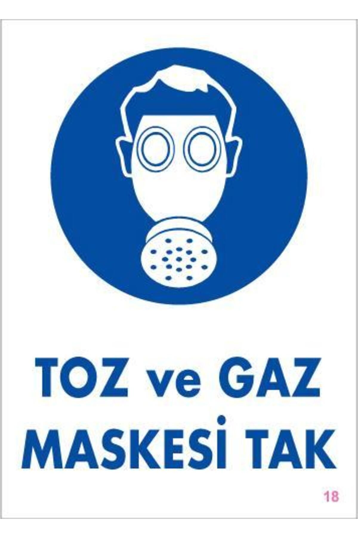 feifei Toz ve Gaz Maskesi Uyarı Levhası 25x35 KOD:18