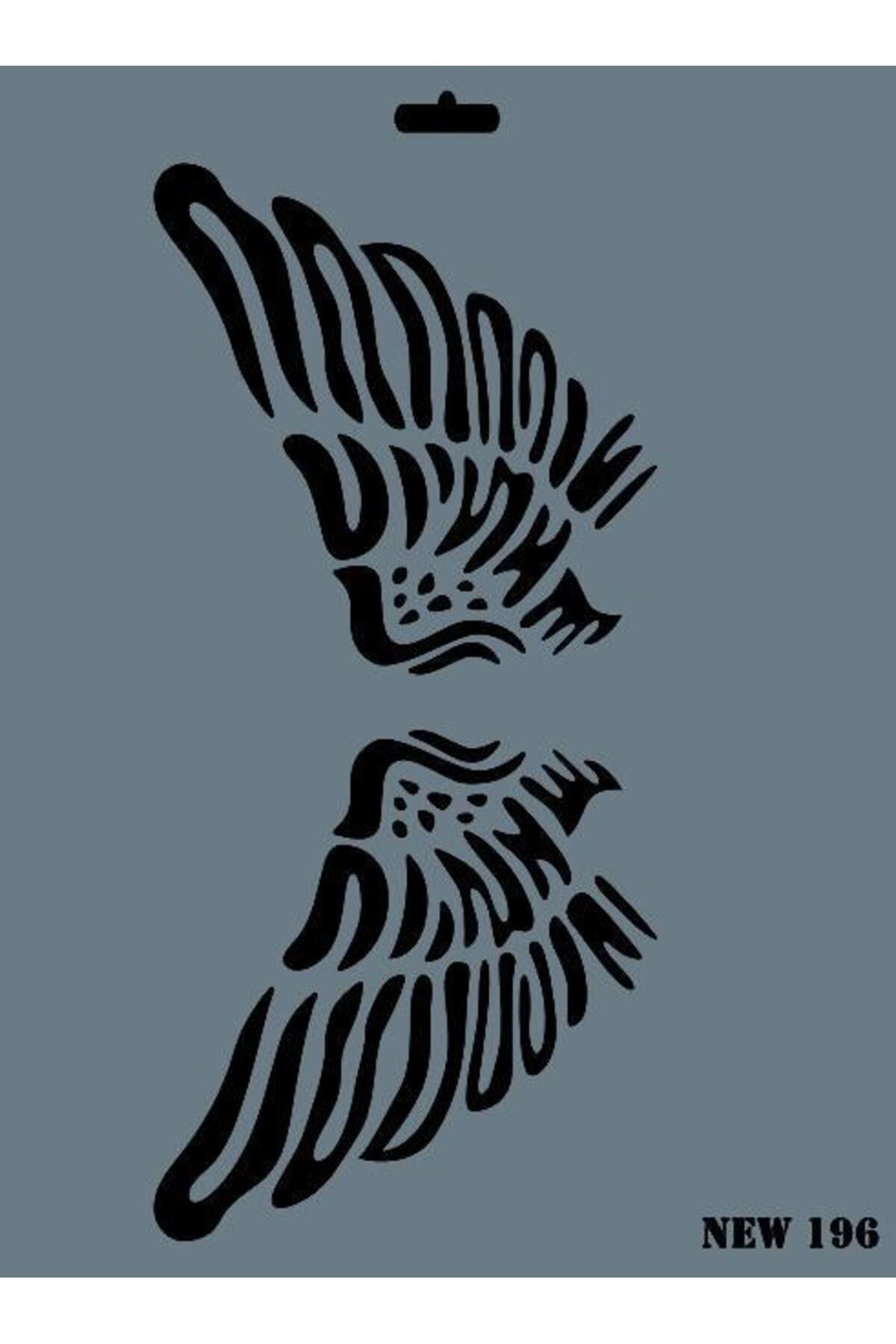 mikudesign New Seri N-196 Stencil 35x25 cm