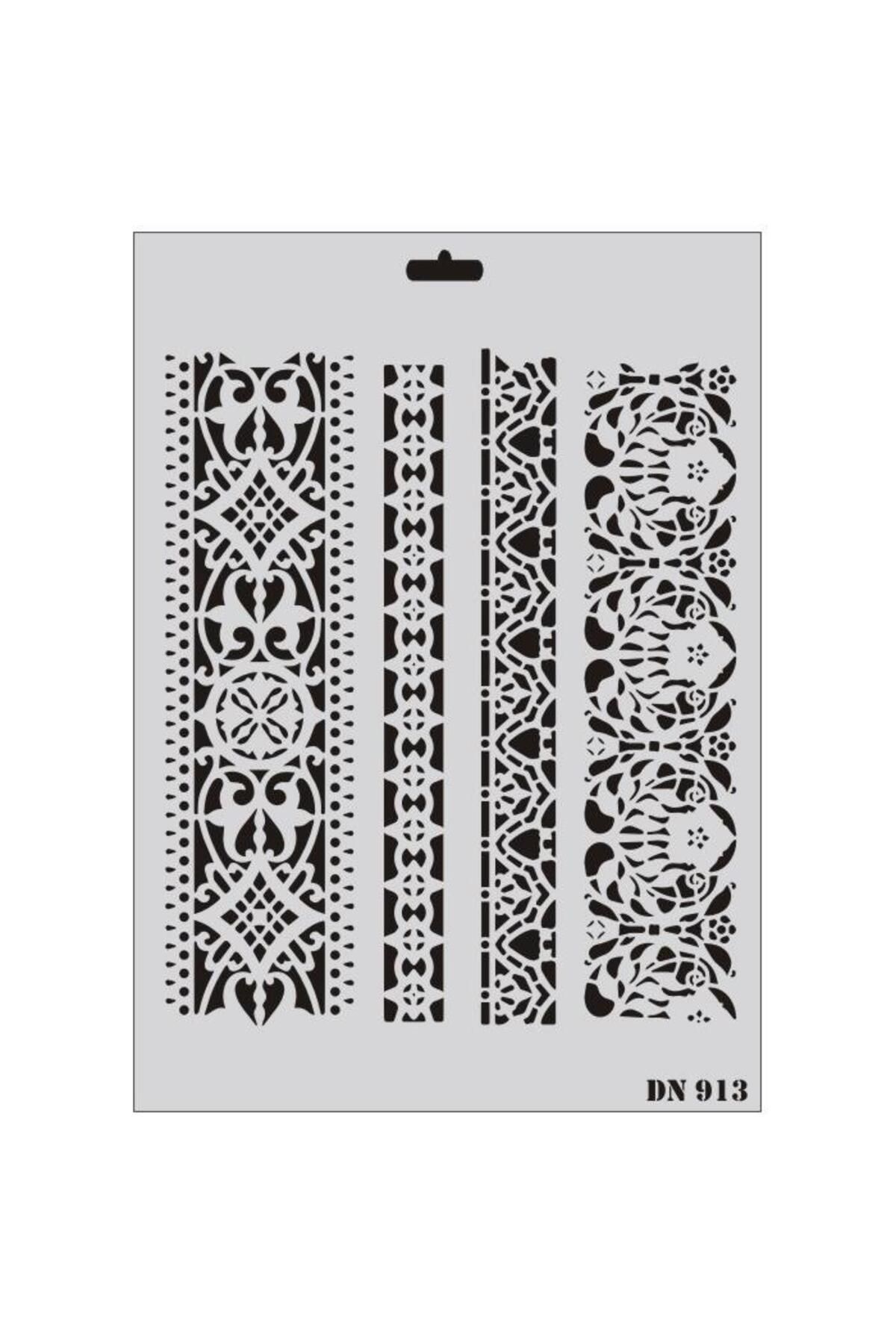 BilfolD Rich Dantel Seri DN-913 Stencil 35x25 cm