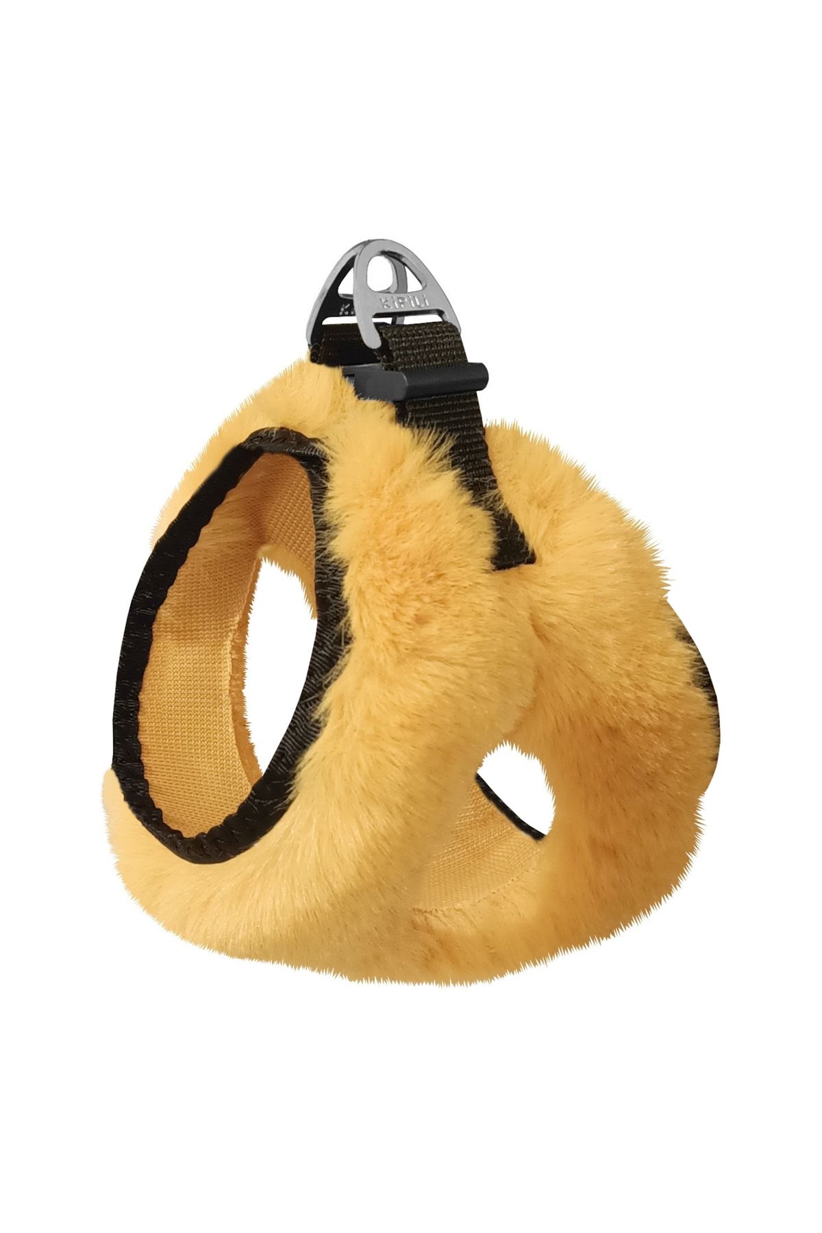 OEM Üç Kilitli Peluş Kedi Köpek Göğüs Tasması 20-24 cm XXX-Small Sarı