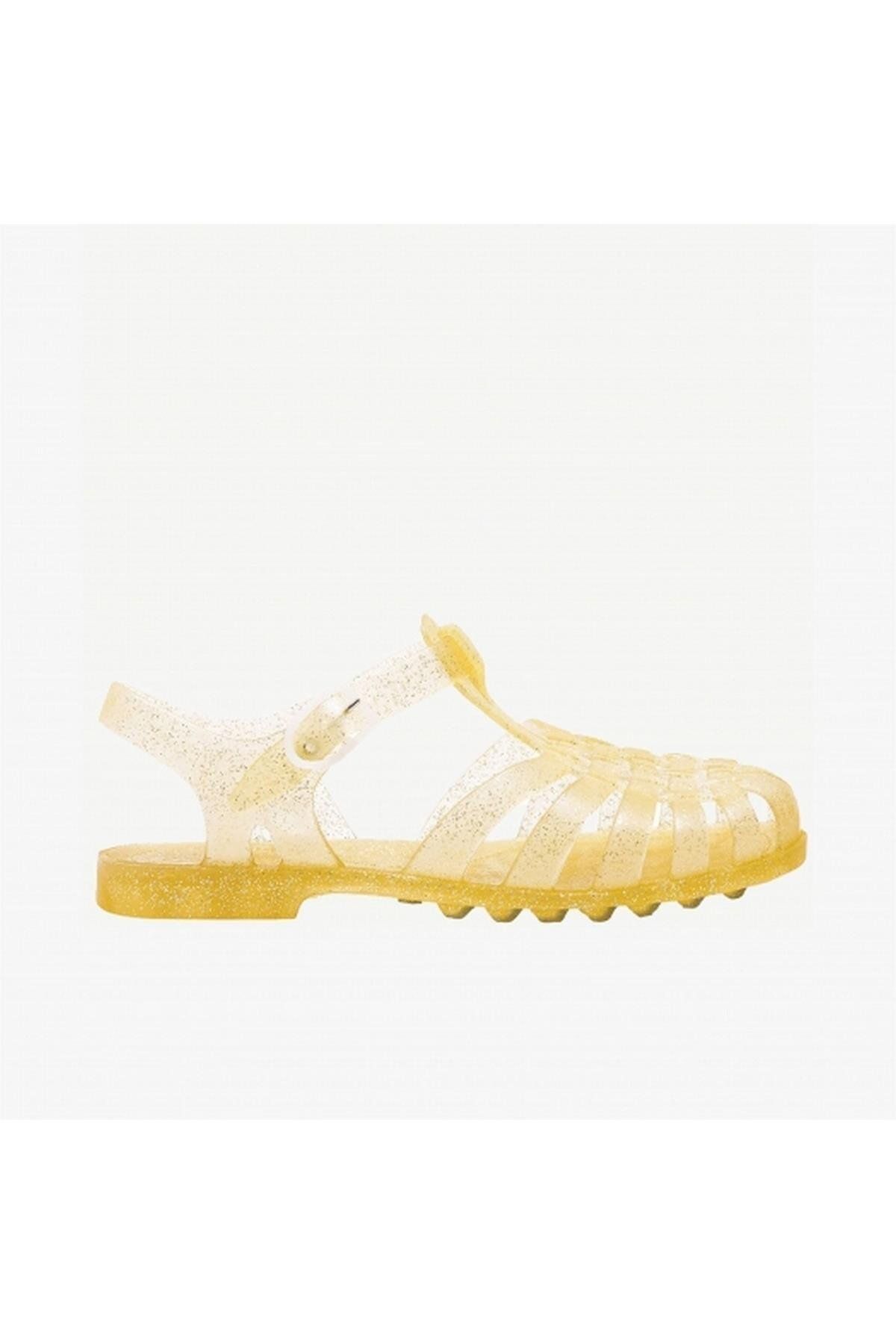 دمپایی طلایی دخترانه و پسرانه بچگانه Sun Kids Sandal Dore Paillet طلا MEDUSE