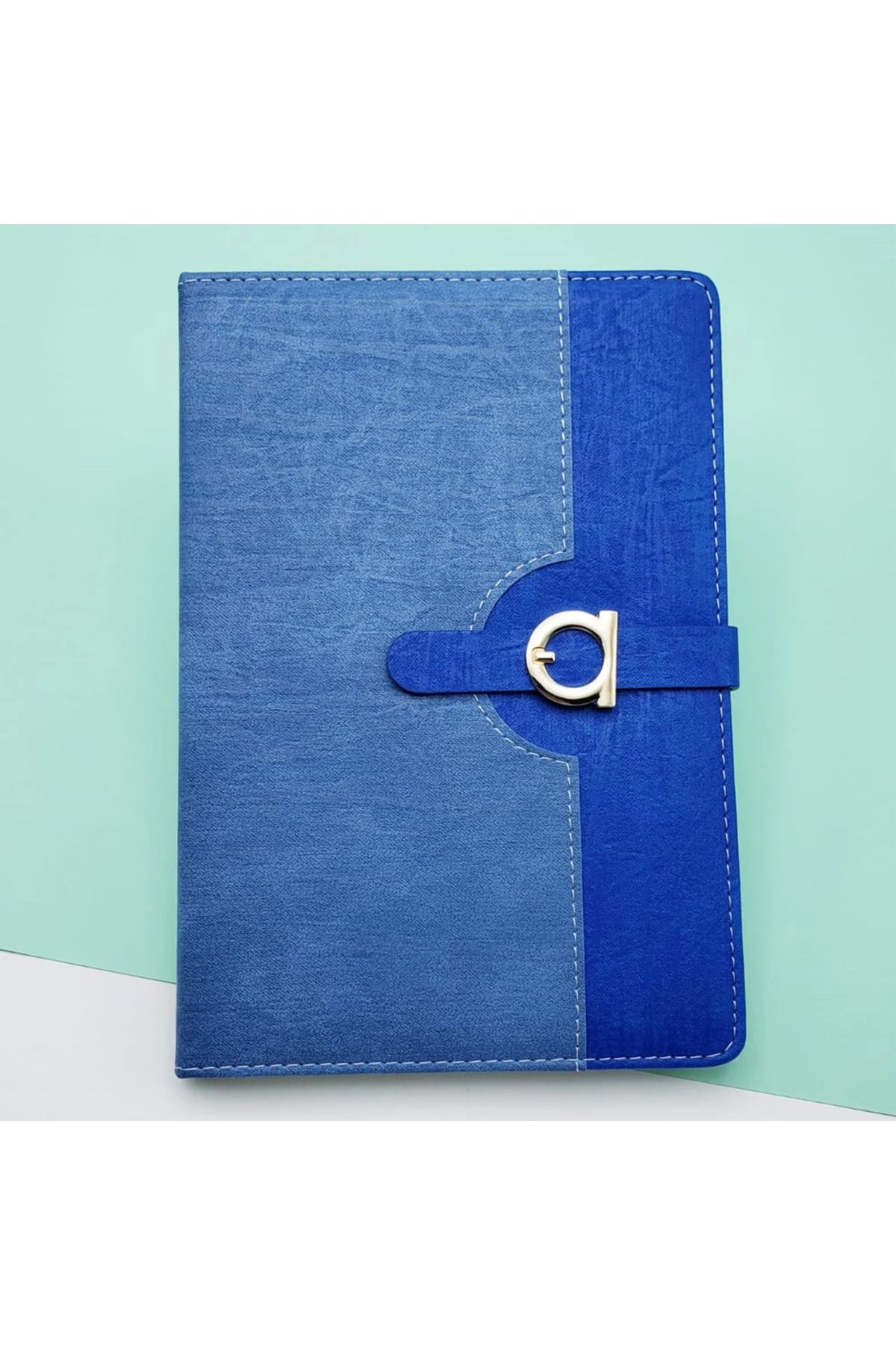 roztomily-Blue Thermo Leather Notebook 1