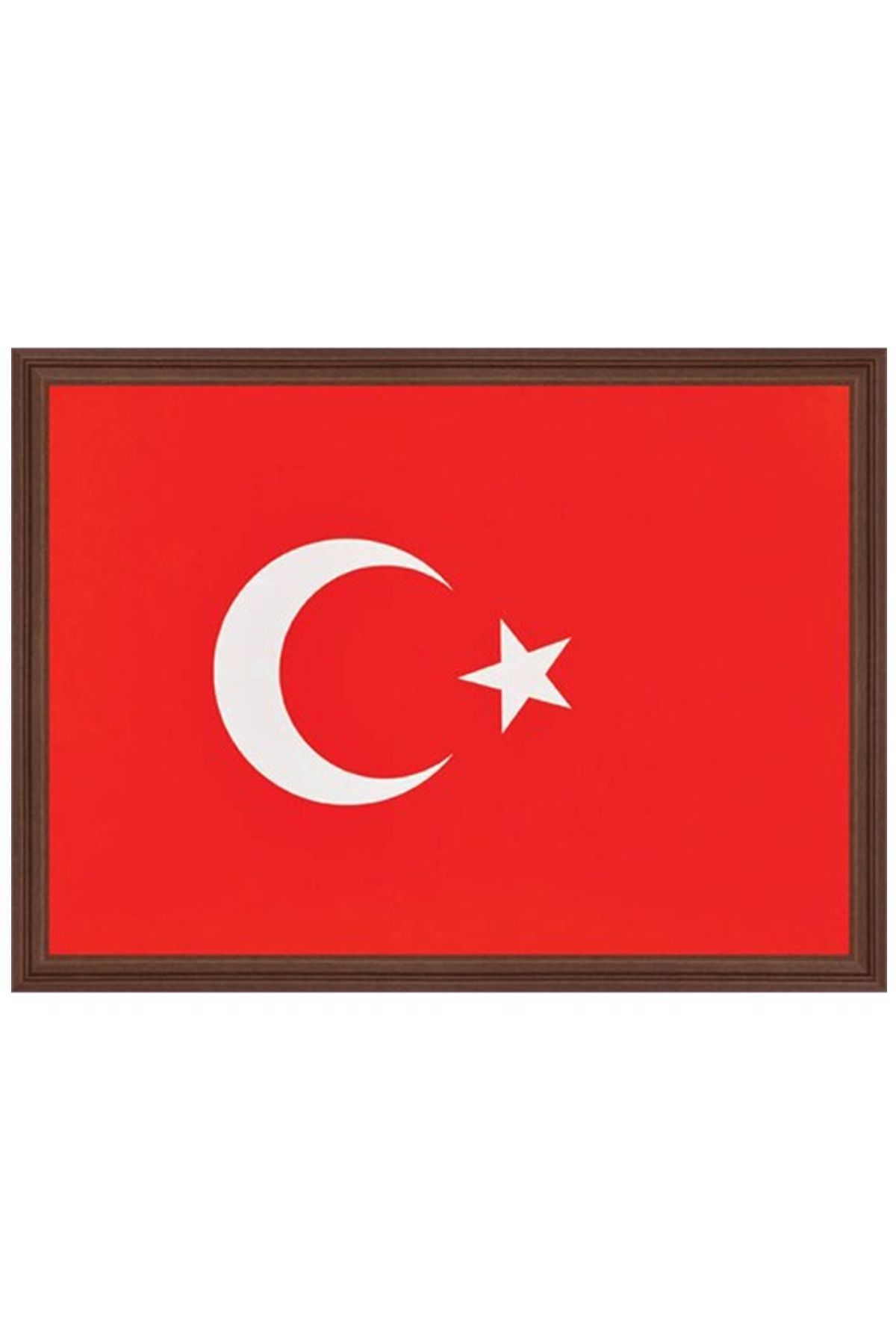 MR RZN STORE Türk Bayrağı 25X35 Mdf Çerçeveli