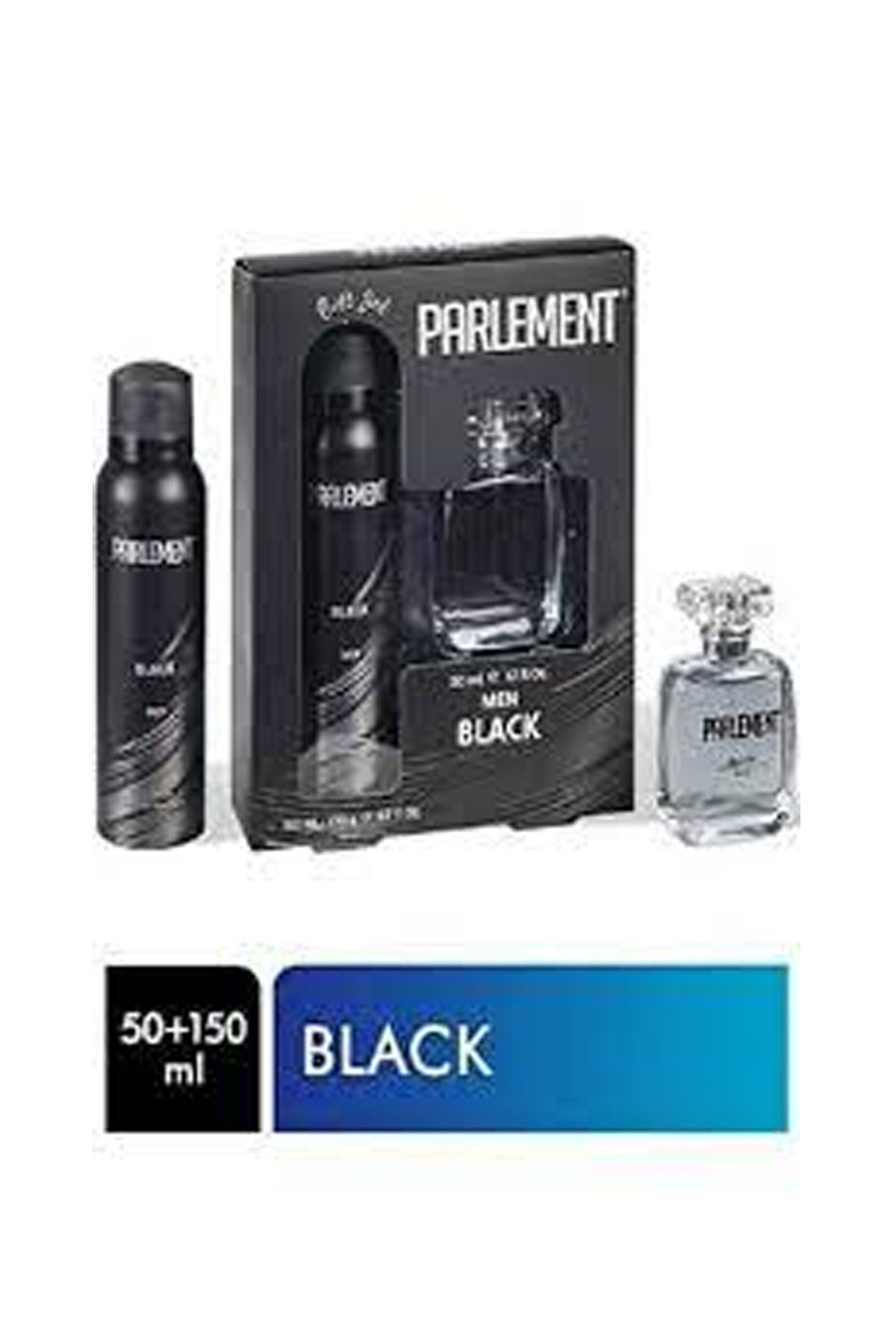 parlament Parlement 50 Ml Black Erkek Parfüm + 150 Ml Deodorant Seti