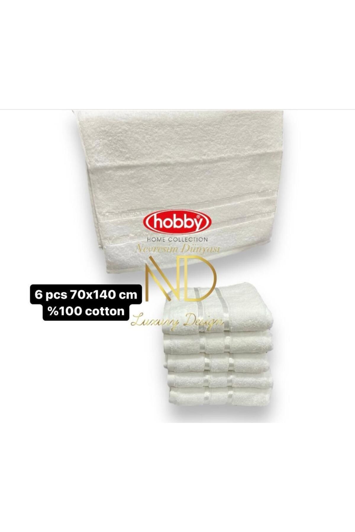 FAYMEM GLOBAL Dolce Beyaz 70x140 6'lı Havlu Seti