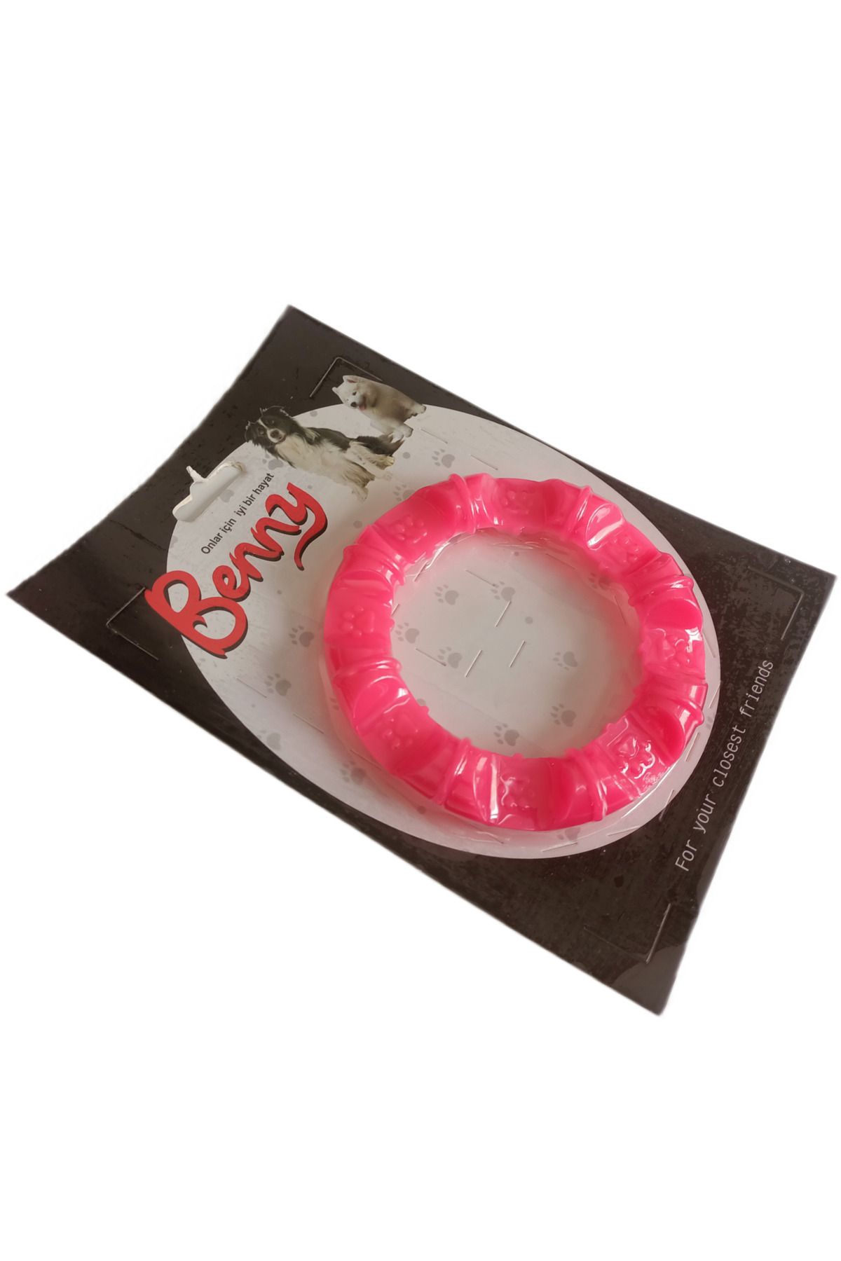 OEM Benny Köpek Oyuncağı Yuvarlak Şekilli 11,5 cm Pembe