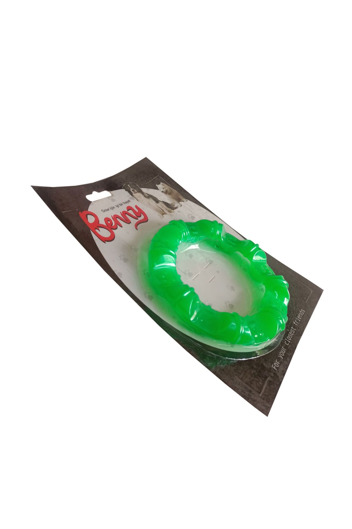 OEM Benny Köpek Oyuncağı Yuvarlak Şekilli 11,5 cm Yeşil