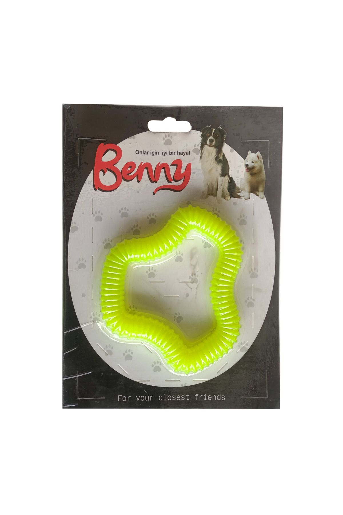 OEM Benny Köpek Oyuncağı Sert 11 x 10 cm Neon Yeşil