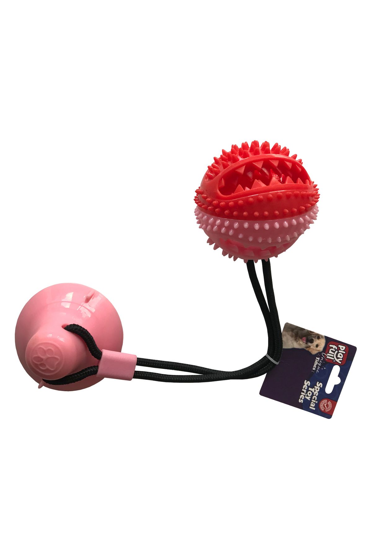 OEM Yapışkanlı Ödül Hazneli Köpek Oyuncağı 7x9x54 Cm Pembe