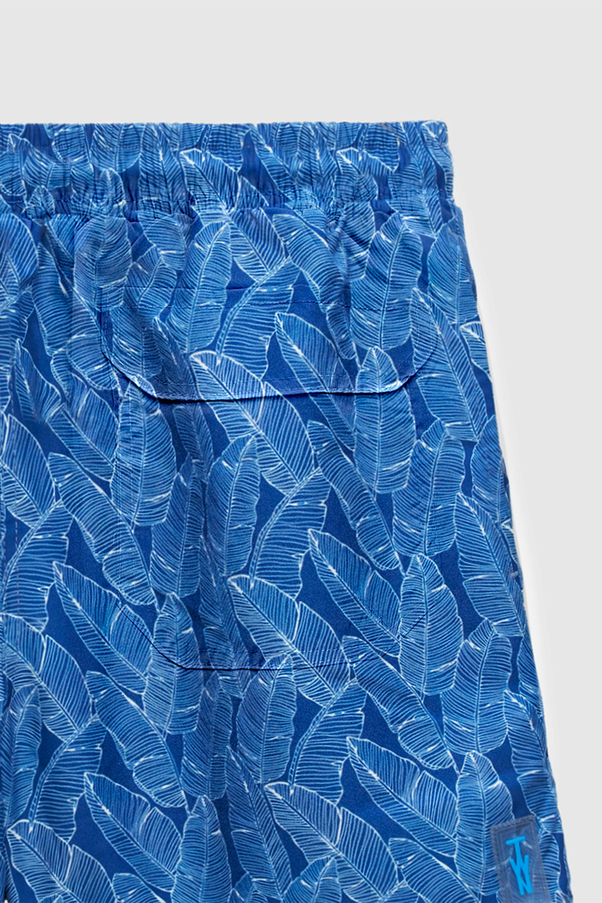 Twn-Regular Fit Navy Blue Printed Shorts Swimsuit 4