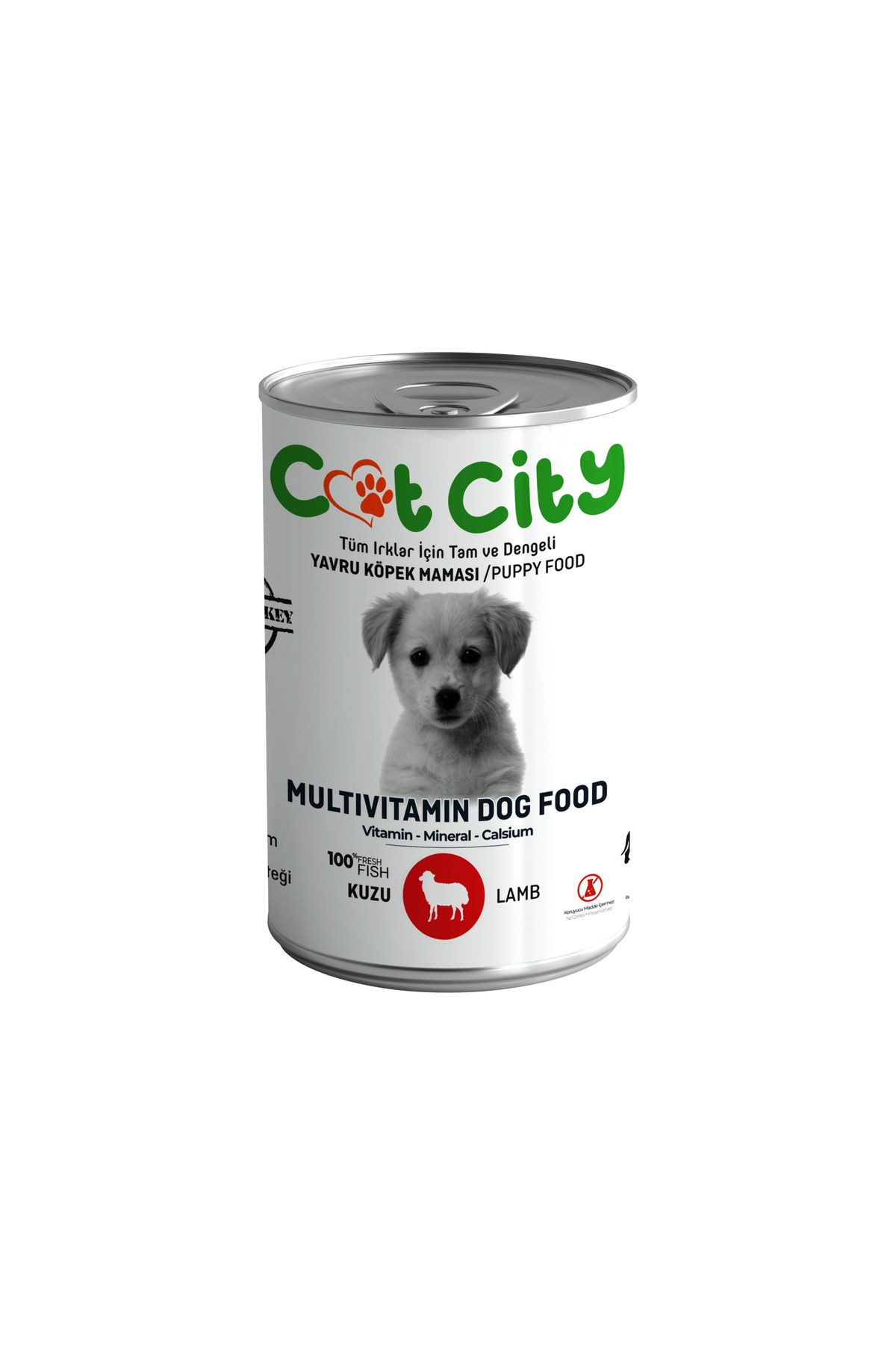FAYMEM GLOBAL Az Tahıllı Kuzu Etli Yavru Köpek Konserve Yaş Mama 400 gr