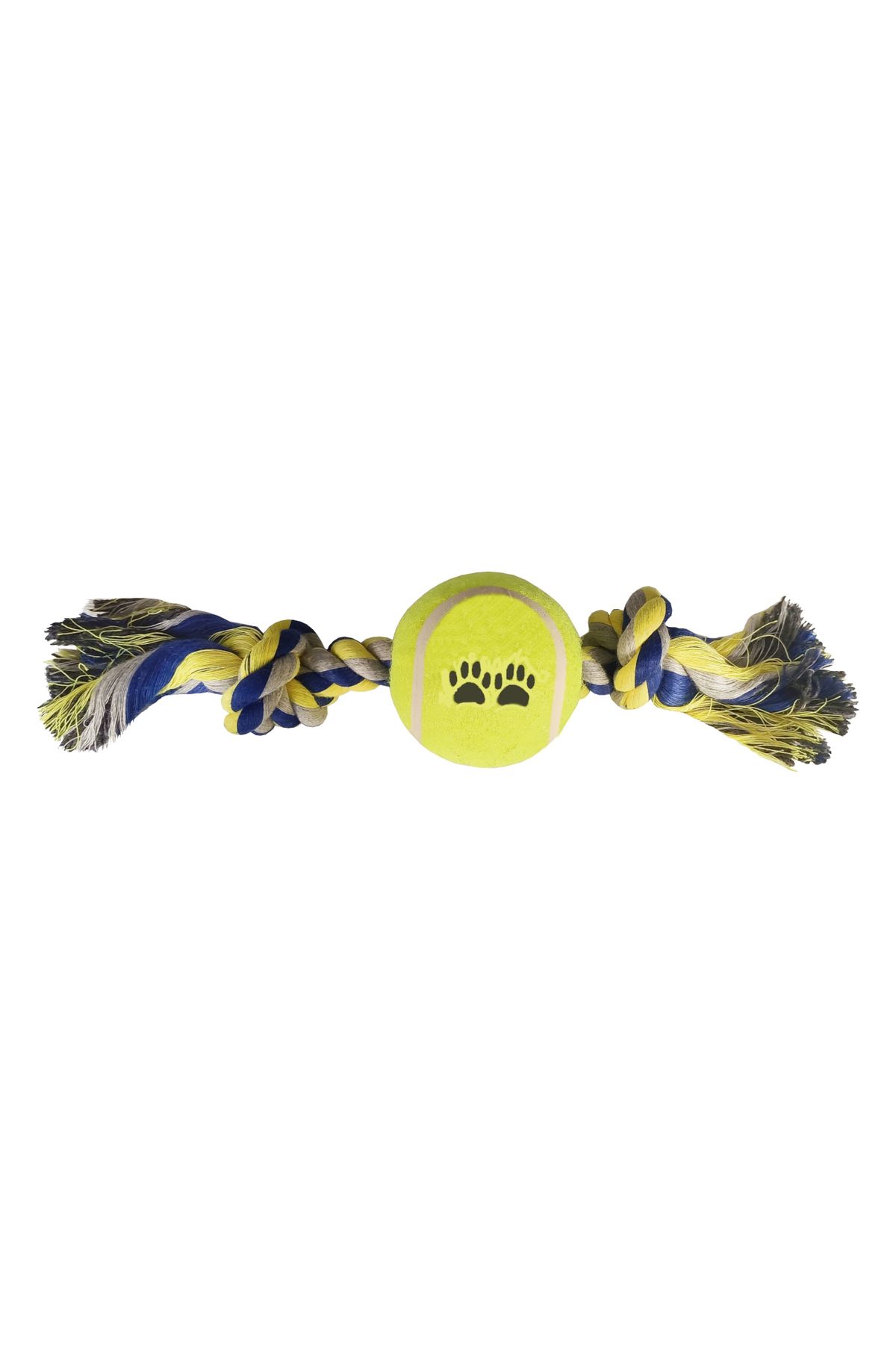 OEM Tenis Toplu Kısa Düğümlü Köpek Diş İpi 7-26 cm Mavi
