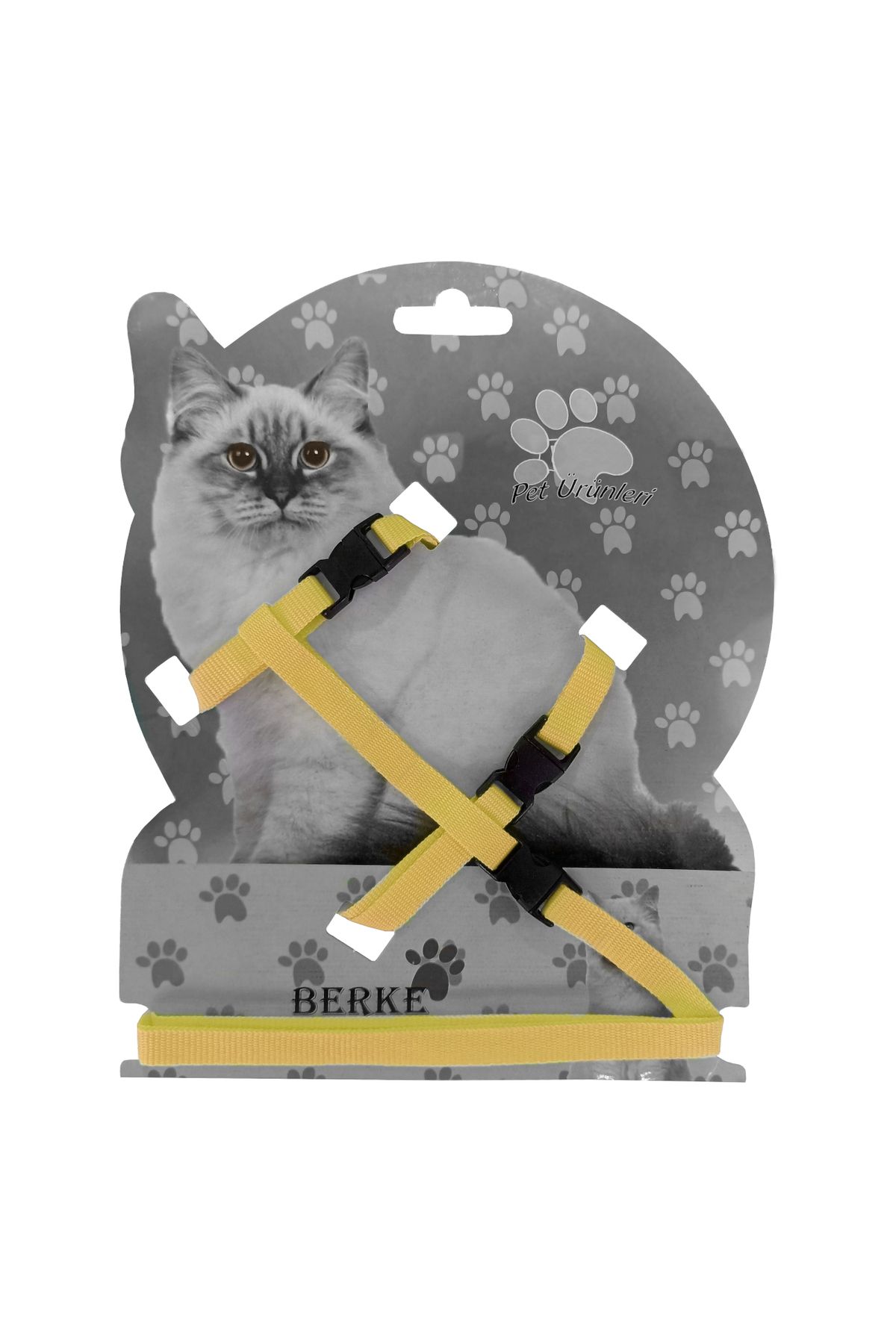 estevia Gezdirme Kayışlı Dokuma Kedi Göğüs Tasma Seti 20*32-120 Cm Sarı Yeni!!!