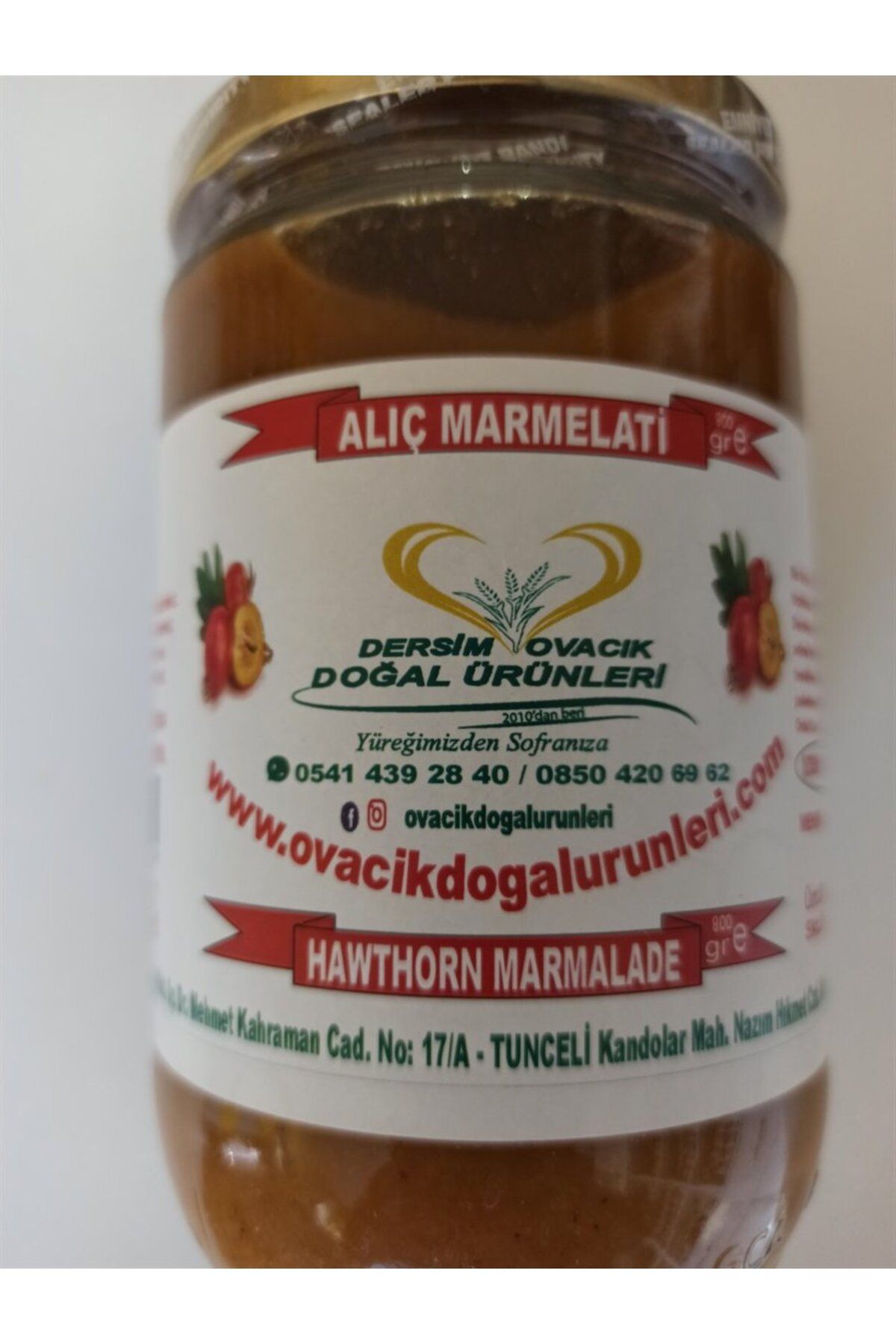 MUNZURELLA ALIÇ MARMELATI 900 GR