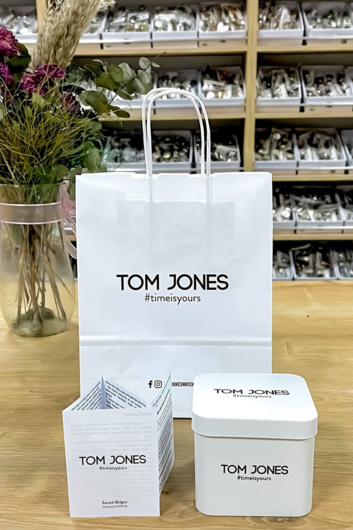 Tom Jones-Men's Silver Color Steel Watchband and Bracelet Set - 3 Atm Waterproof Gtje2084C1 8