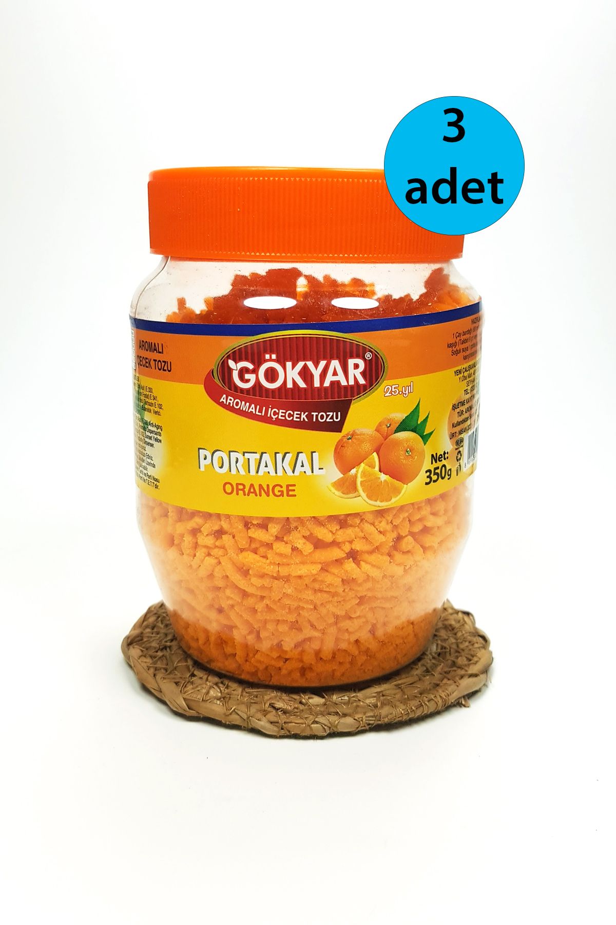 VALORİA 3 Adet Portakal Aromalı Toz Içecek Oralet 3x350 gr