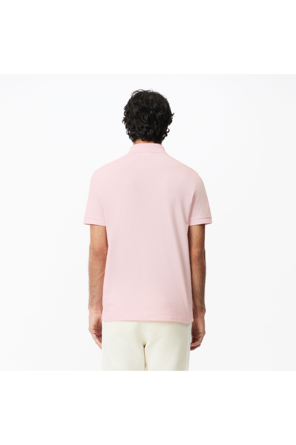 تی شرت یقه پولو صورتی مردانه چوگان به طور منظم و مناسب پاریس Lacoste