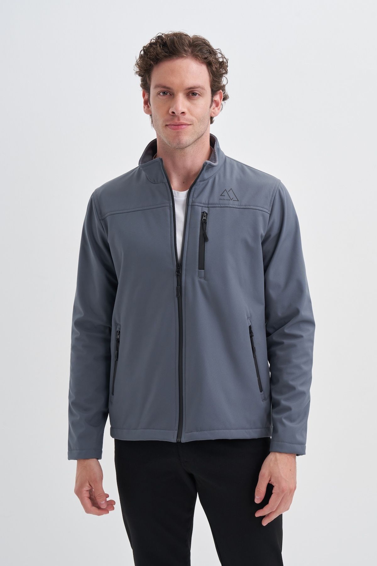 Cazador-Caz 1046 Anthracite Softshell Coat 1