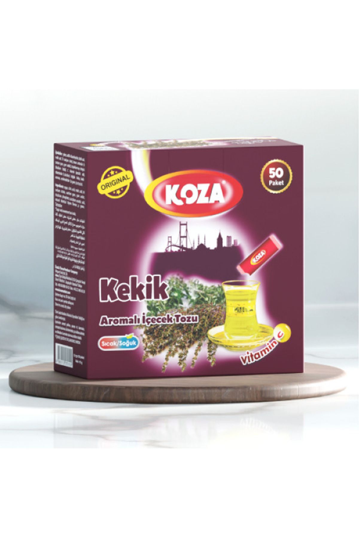 Royaleks Koza Tek İçimlik Kekik Aromalı Toz İçecek 50'li