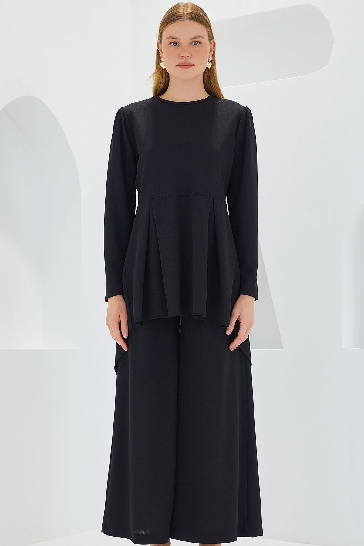 Bigdart-6658 Black Pants and Tunic Set 2