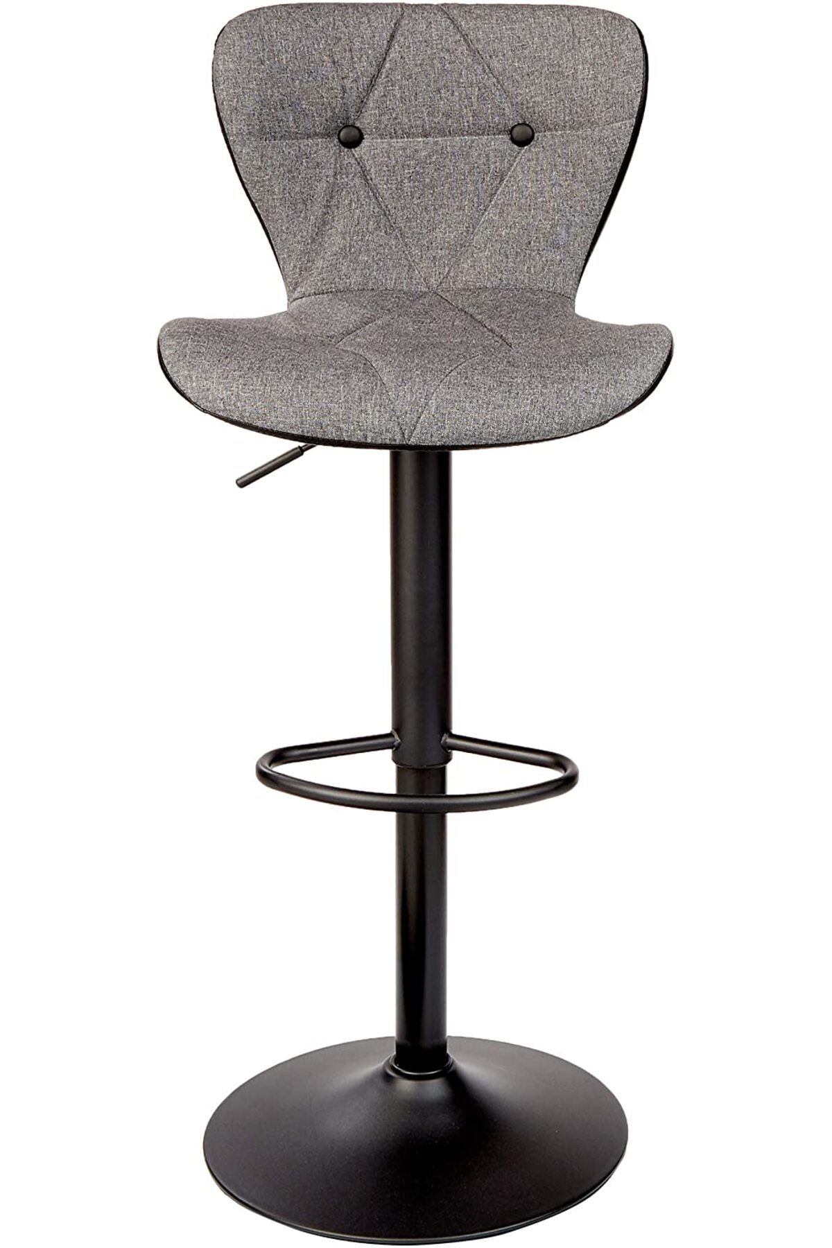 Mahmayi-C866 Grey Bar Stool with Adjustable Height - Grey 4
