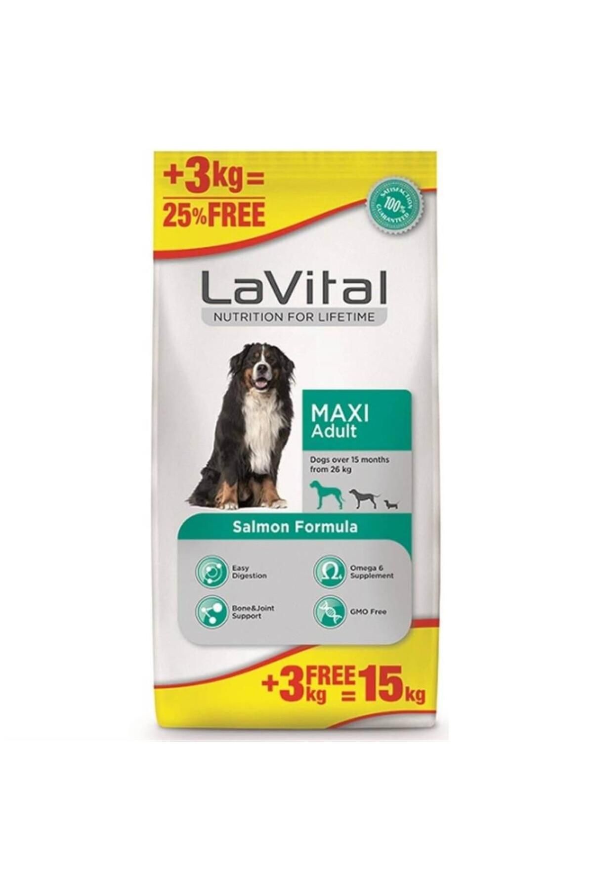 La Vital Somonlu Maxi Yetişkin Köpek Maması 15 Kg