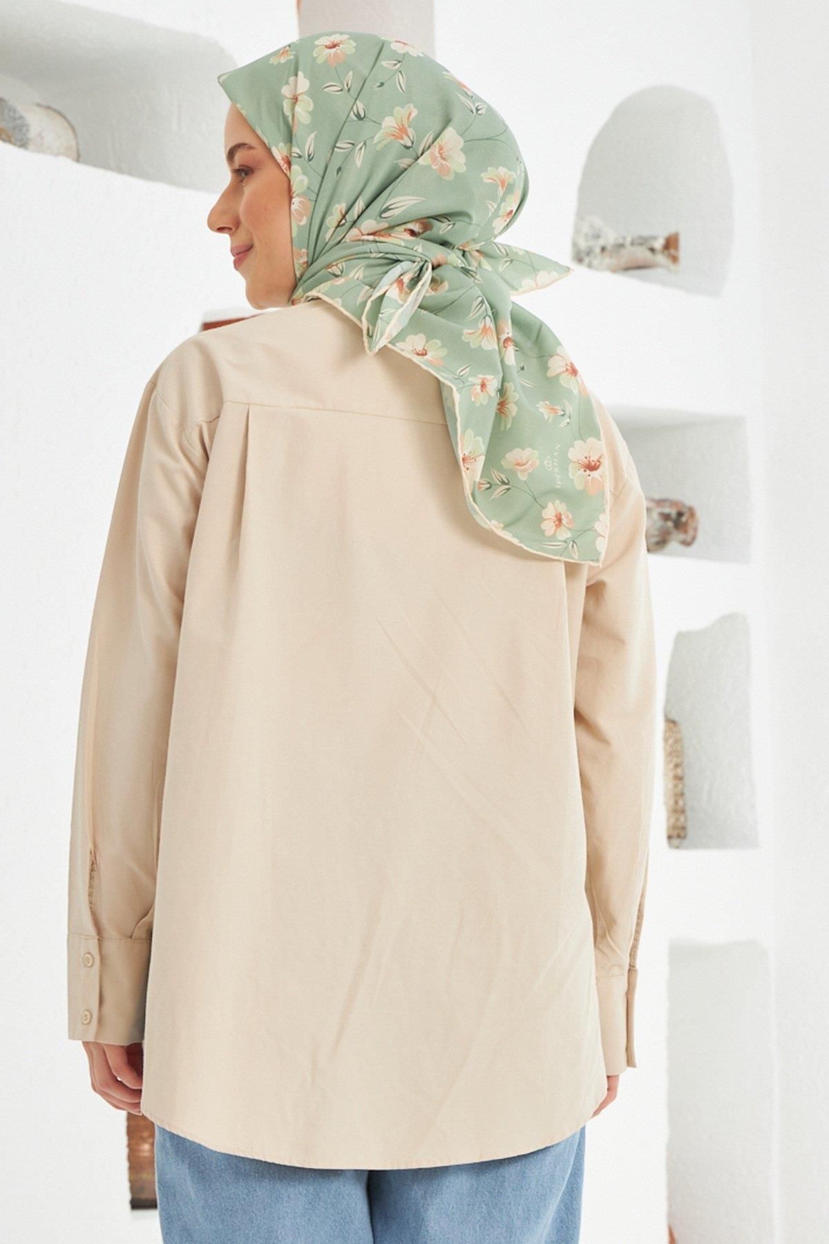 İpekhan-Eșarfă din viscoză din bumbac Silk Daisy 1031-11 2