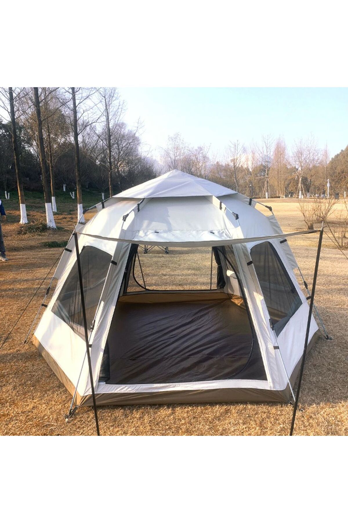 DENİZBİLİŞİM Tam Otomatik Altıgen 8 - 10 Kişilik 280 X 280 X 160 Cm 210D Oxford Kumaş Çadır