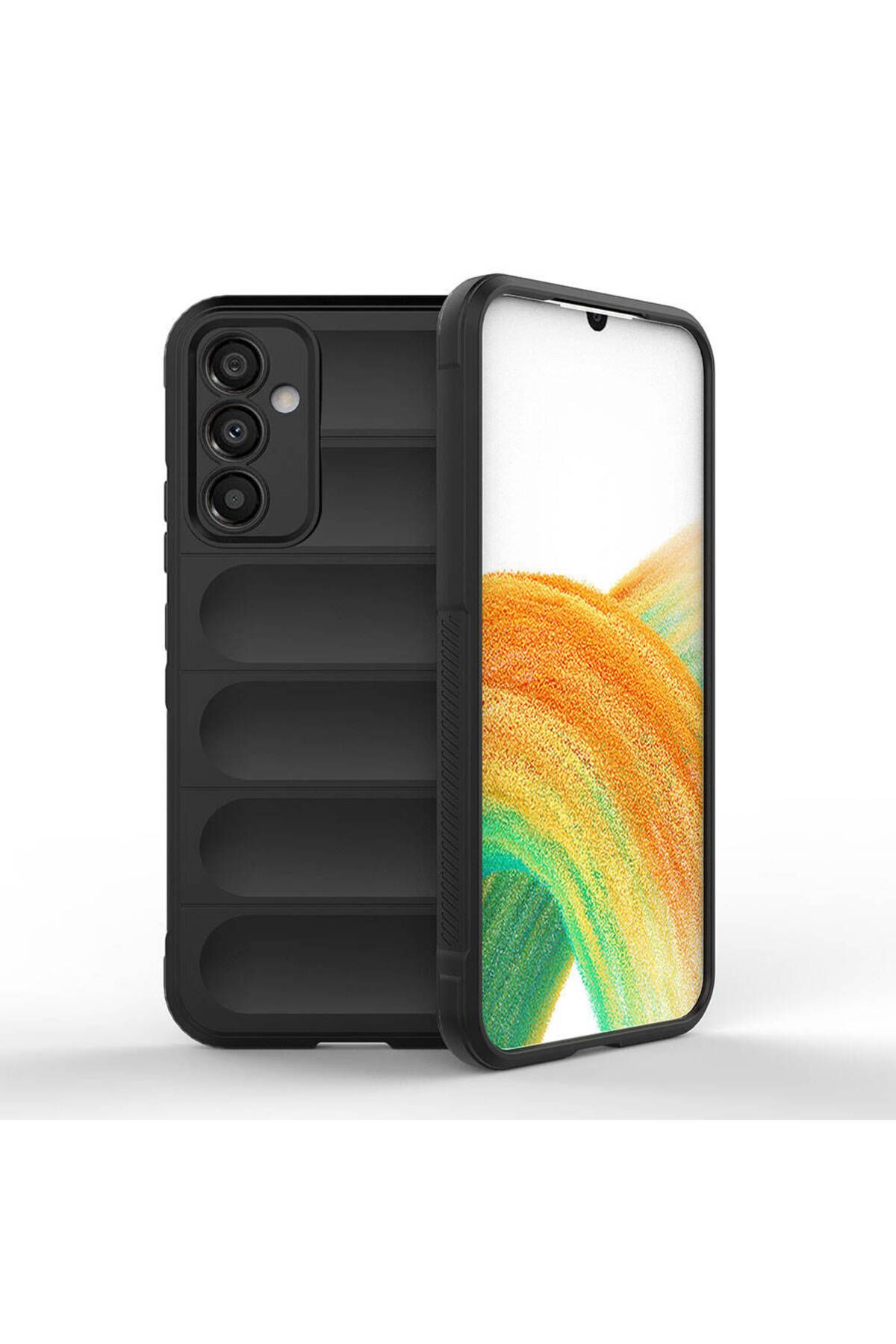 SKYARC Samsung Galaxy A34 Kılıf Esnek TPU Oyuklu Arka Yüzey Tasarımlı Etnik Silikon Kapak