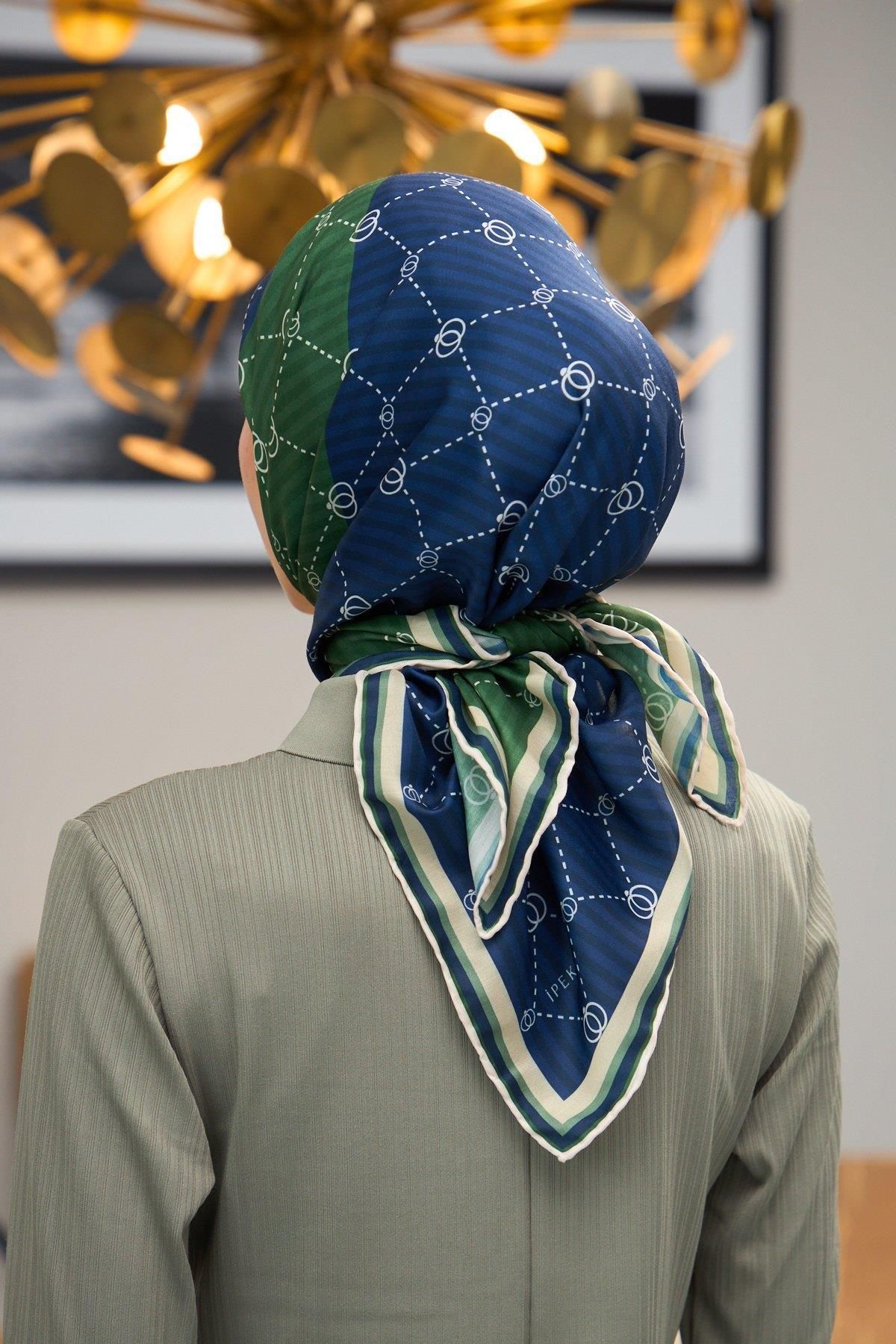 İpekhan-Harmony Collection Soft Scarf Dark Green 1176-05 4