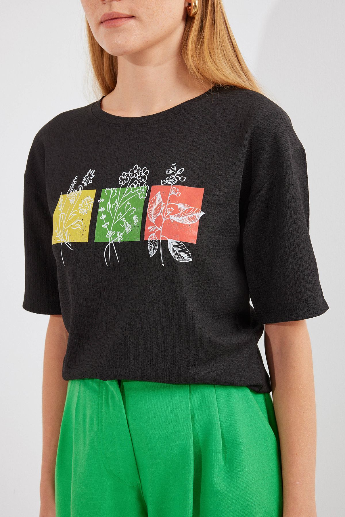 Bigdart-913 Printed Orme Basic Tisort Black 5