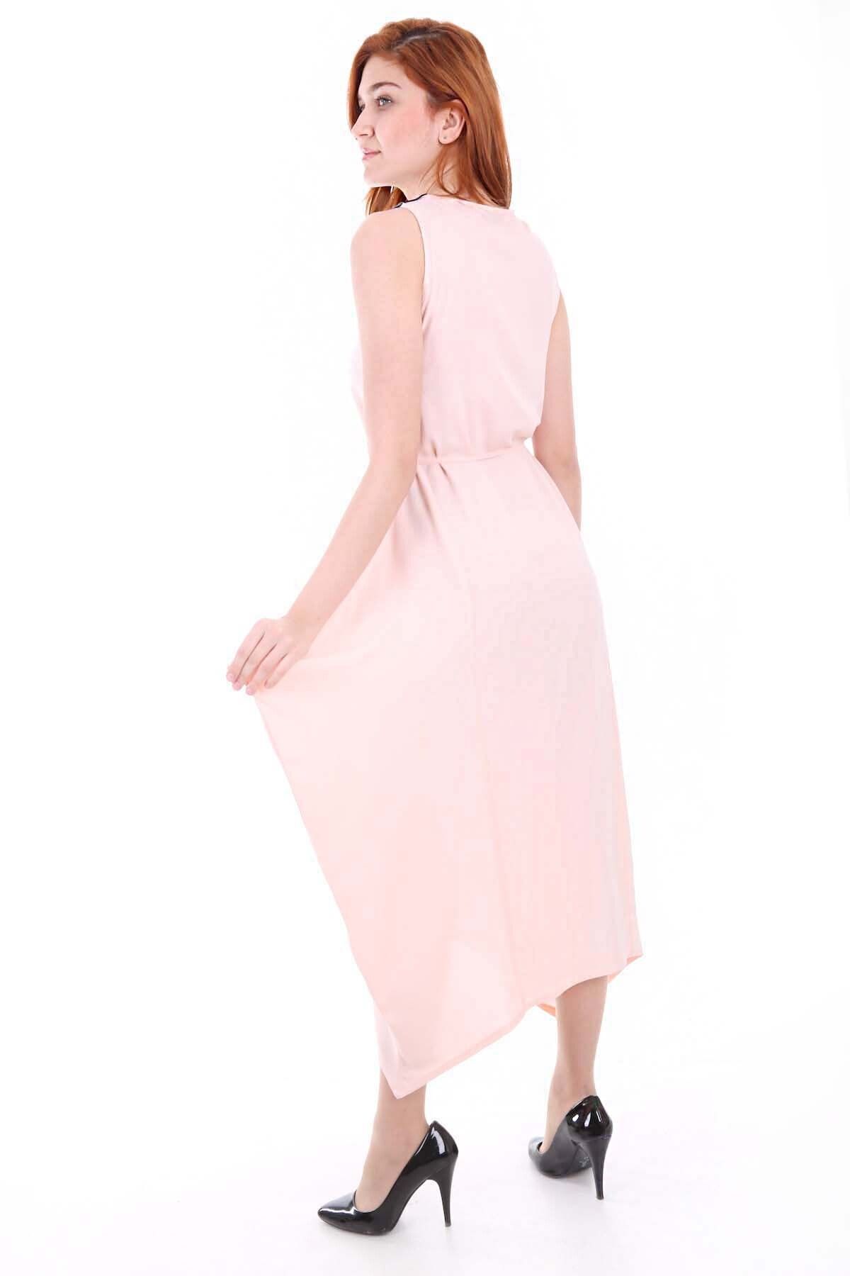 Bigdart-1512 Rochie Brodata Fata - Pudra 5