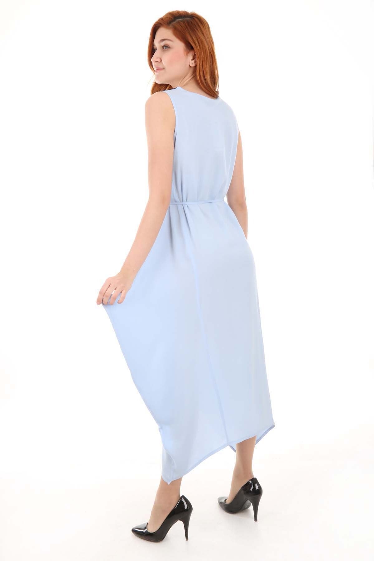 Bigdart-1512 Rochie Brodata Fata - Albastra 4