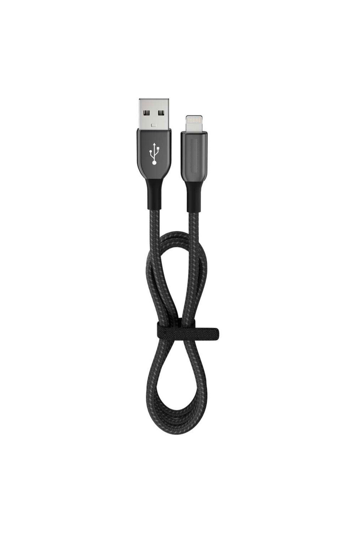 DENİZBİLİŞİM 12 Watt 2.4a Usb-a To Lightning 1.2m Hızlı Şarj Kablosu Siyah Fc35