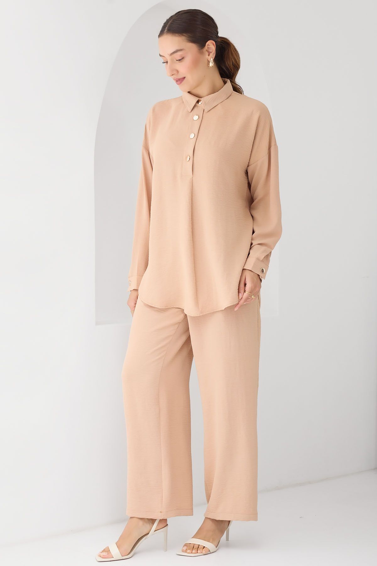 Bigdart-6631 Model - Mink Color Oversize Bottom-Top Σετ 3