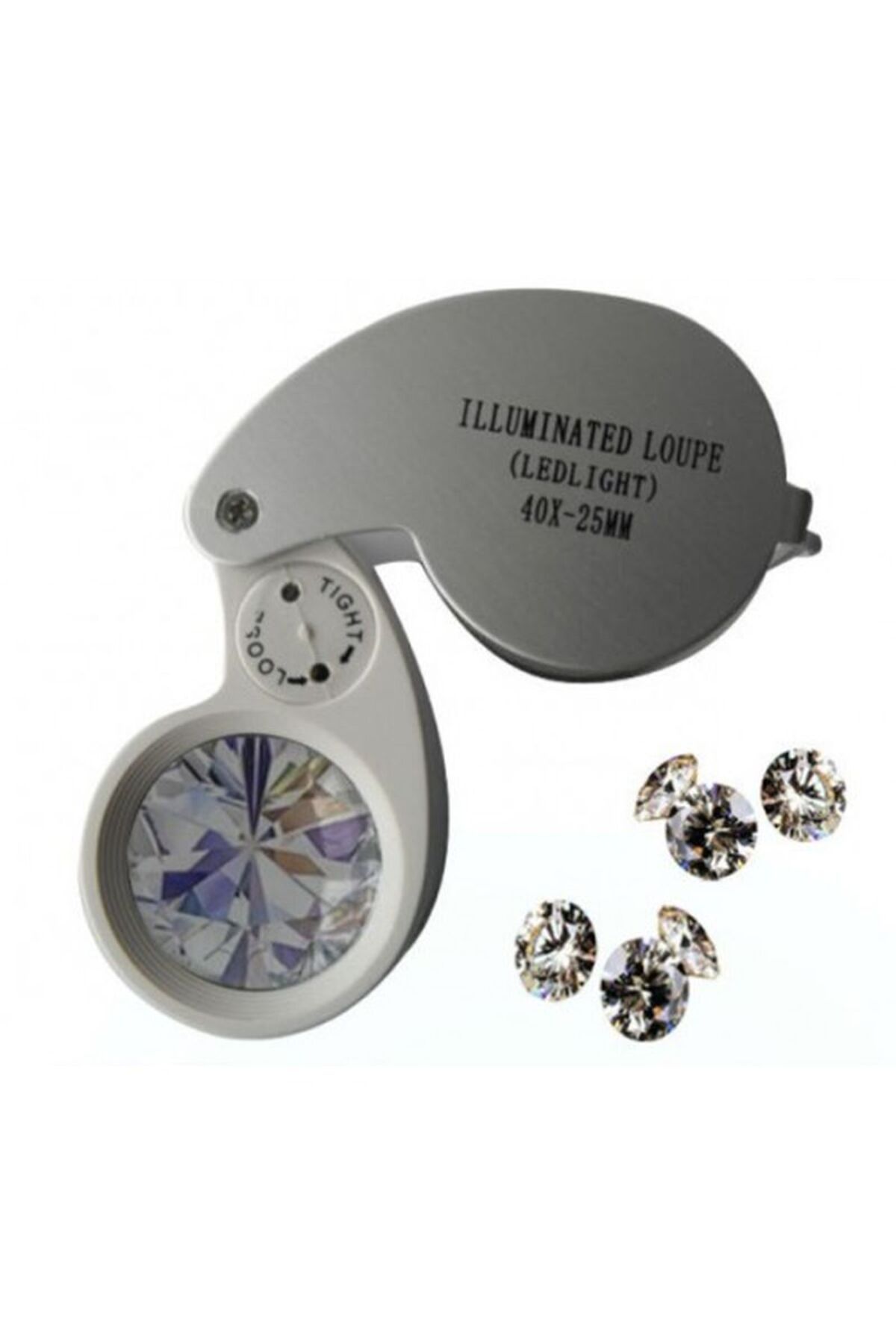 feifei Mini 40X25Mm Takı Büyüteç Cep Büyüteç Teftiş Elmas Pullar Madeni Kontrol Lup Mg21011