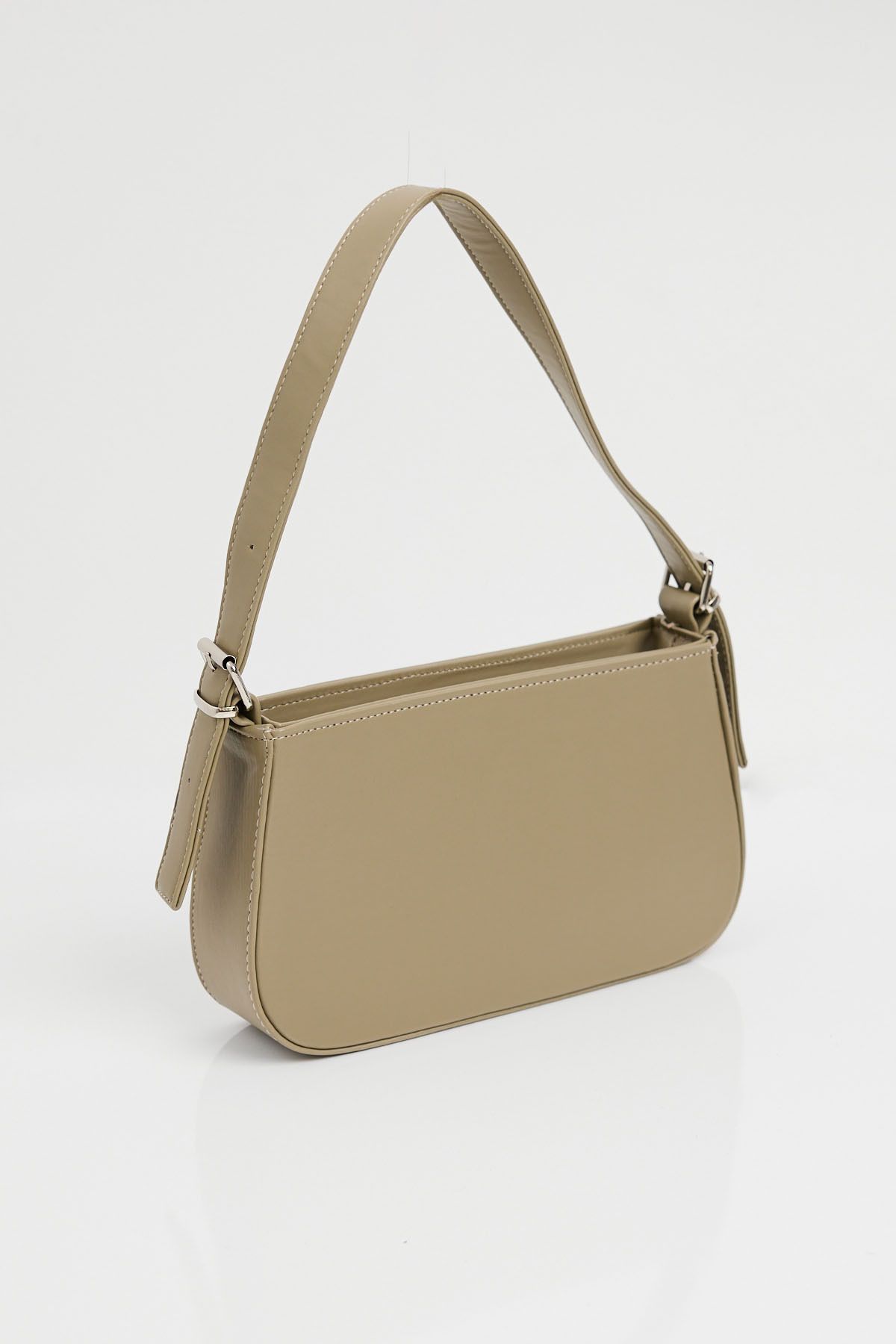 Bigdart-010172 MoDel Çağla Plain Baguette ShoulDer Bag 3