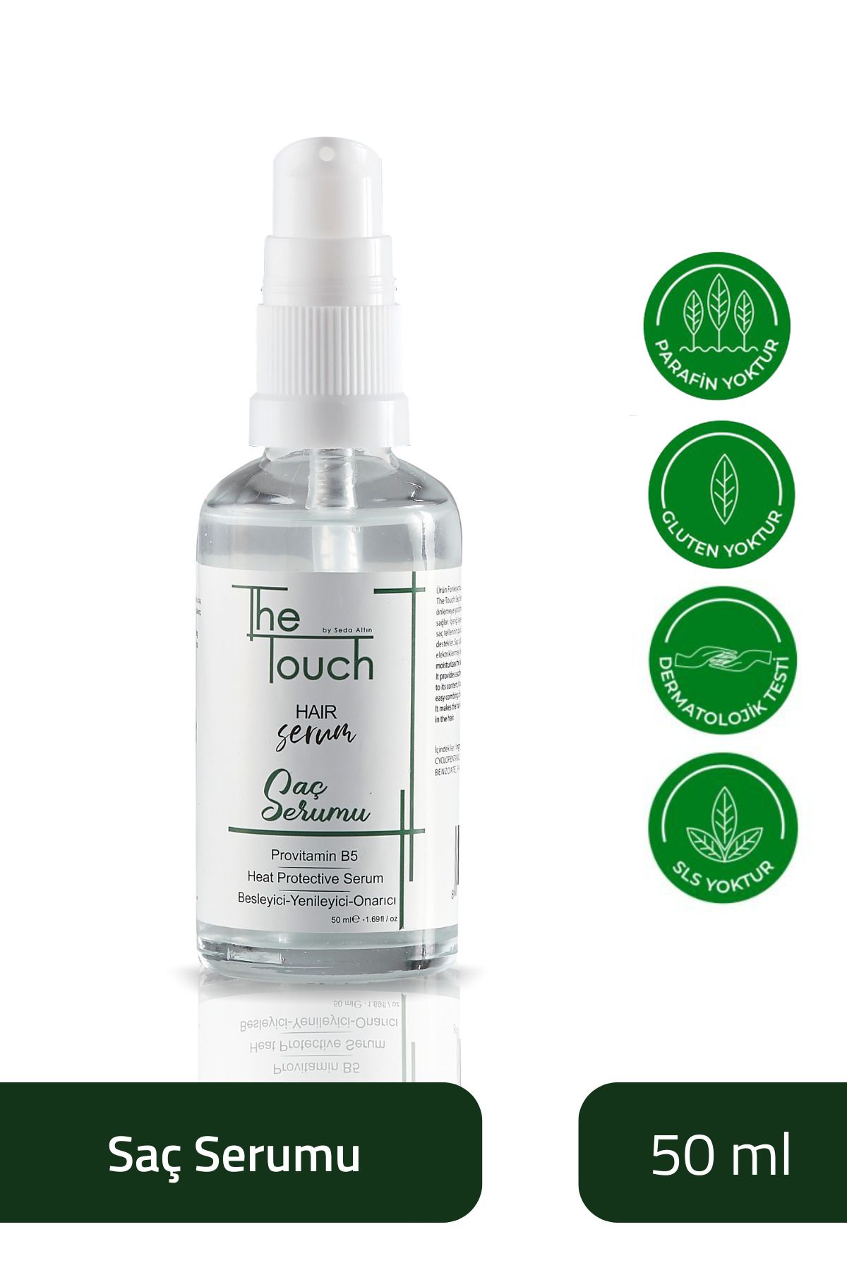 The Touch By Seda Altın Saç Serumu - Hair Serum Provitamin B5, Besleyici - Yenileyici - Onarıcı, Heat Protective Serum 50 M-3