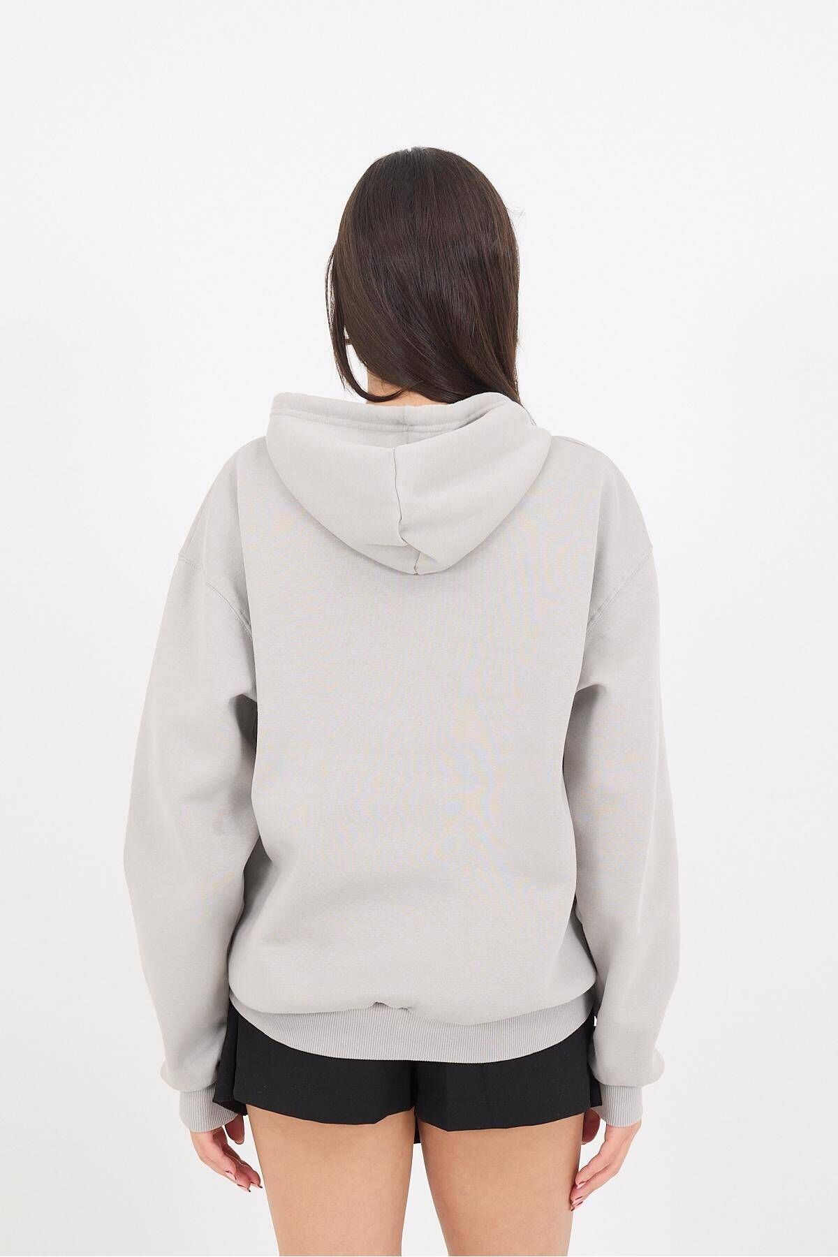 Addax-New York Manhattan Printed Raised Sweatshirt S11122-W11 5