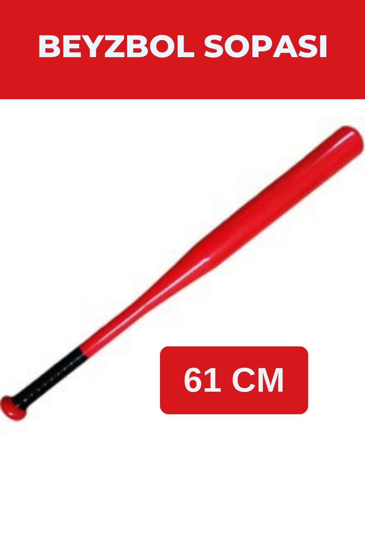 Lumieres Özel Seri Eğilmeyen Metal Orijinal Kırılmaz Sağlam Kırmızı 61 cm Baseboll Beyzbol Sopası