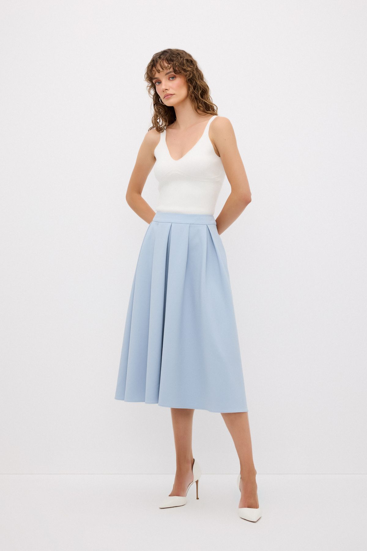 adL-Pleated Long Skirt 5