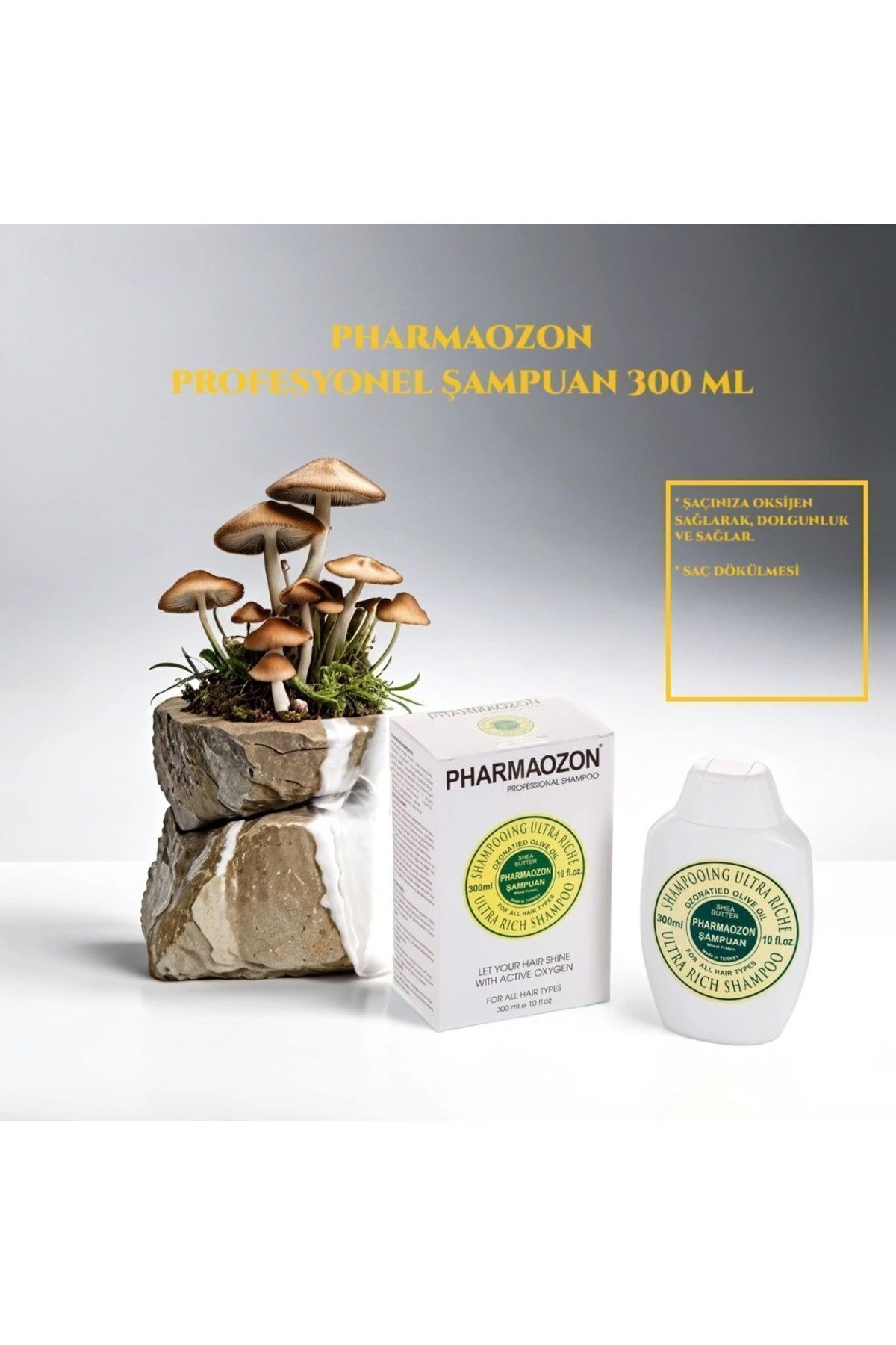 PHARMAOZON-300 ml Professional Hair Shampoo 3