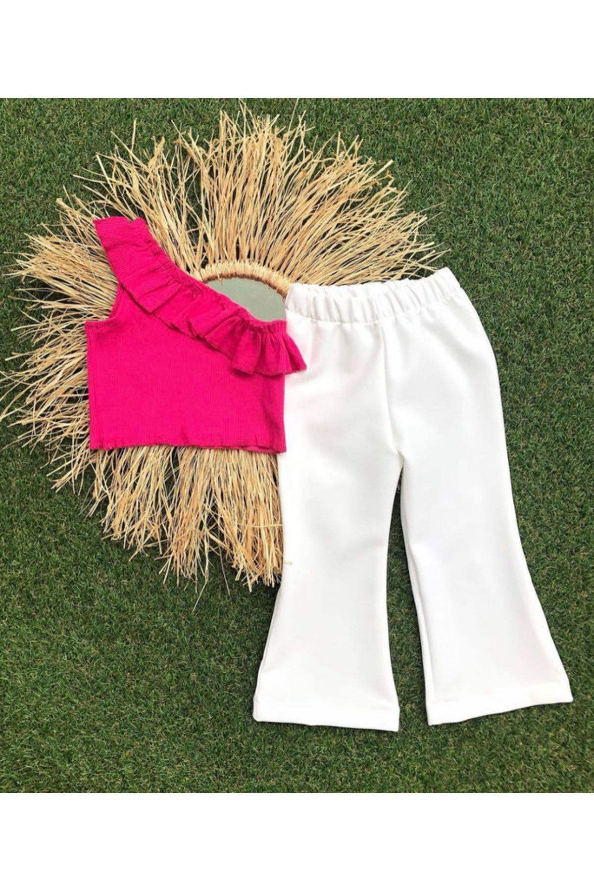 Keywest Set Pantaloni Evazați Și Cu Volane Pentru Fete Spaniole Unisex - 9–10 years