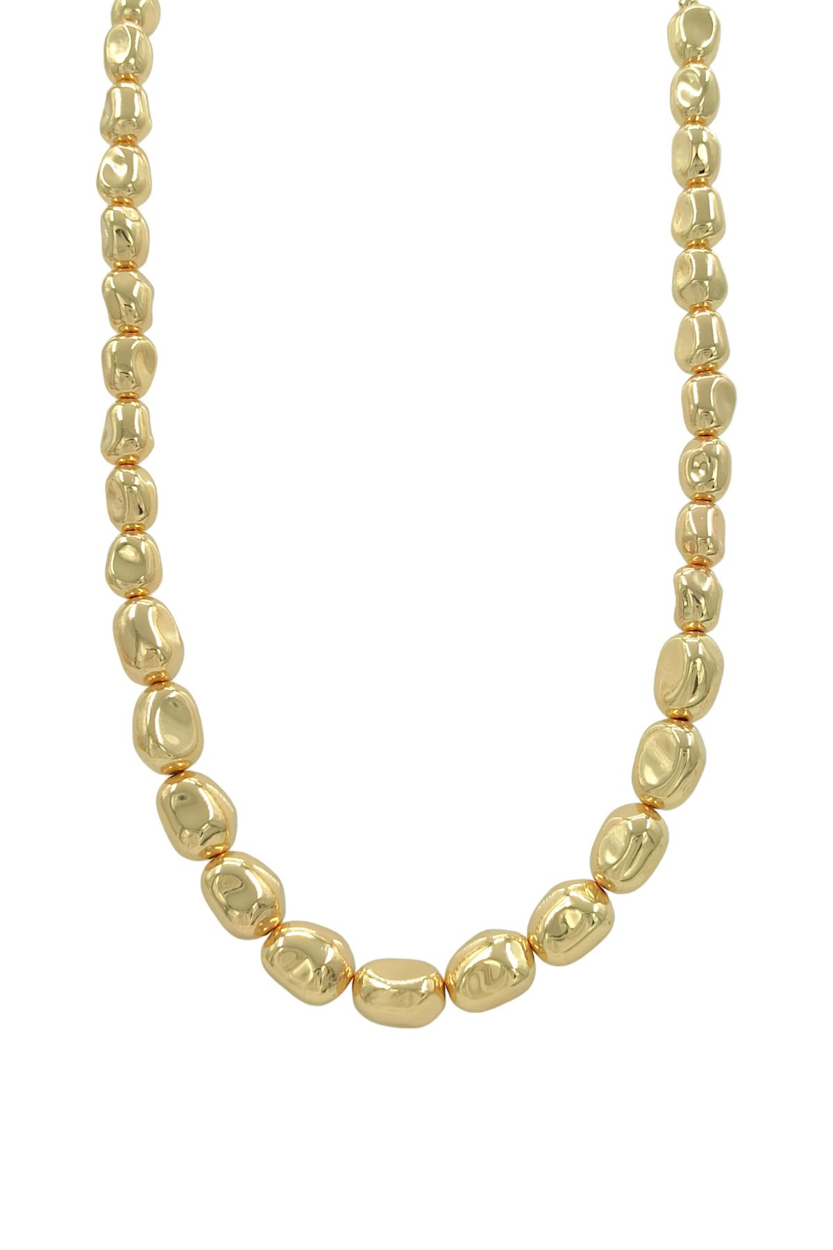 Çlk Accessories-Premium Asymmetric Oval Ball Necklace 2