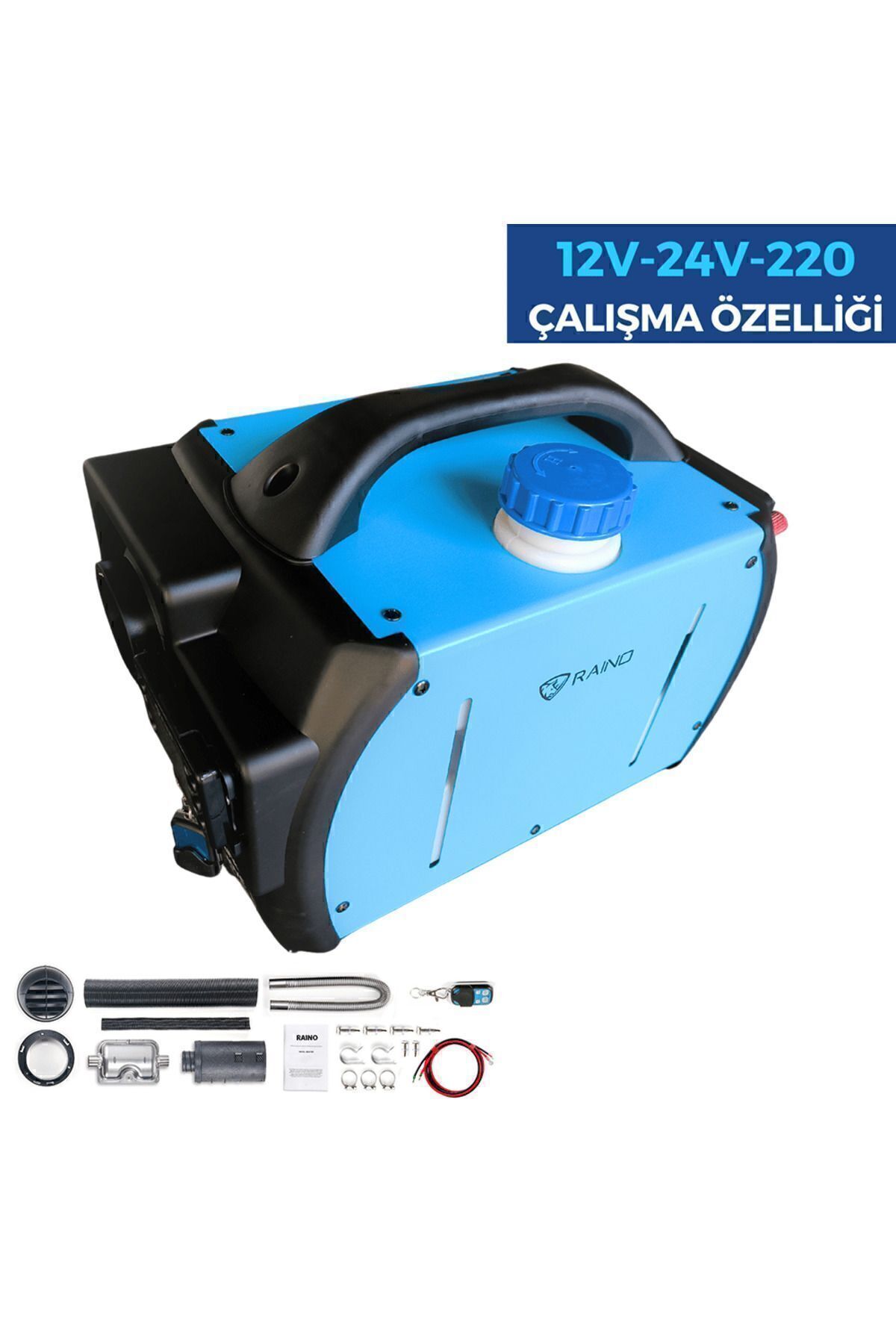 Raino Taşınabilir Çanta Tip Webasto Isıtıcı 12v/24v/220v Çalışır